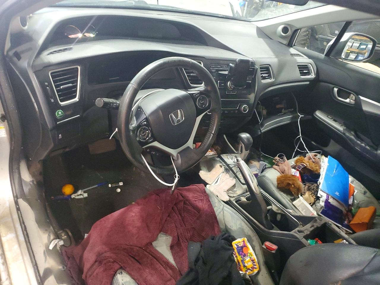 2013 Honda Civic Exl Silver vin: 2HGFB2F90DH533670