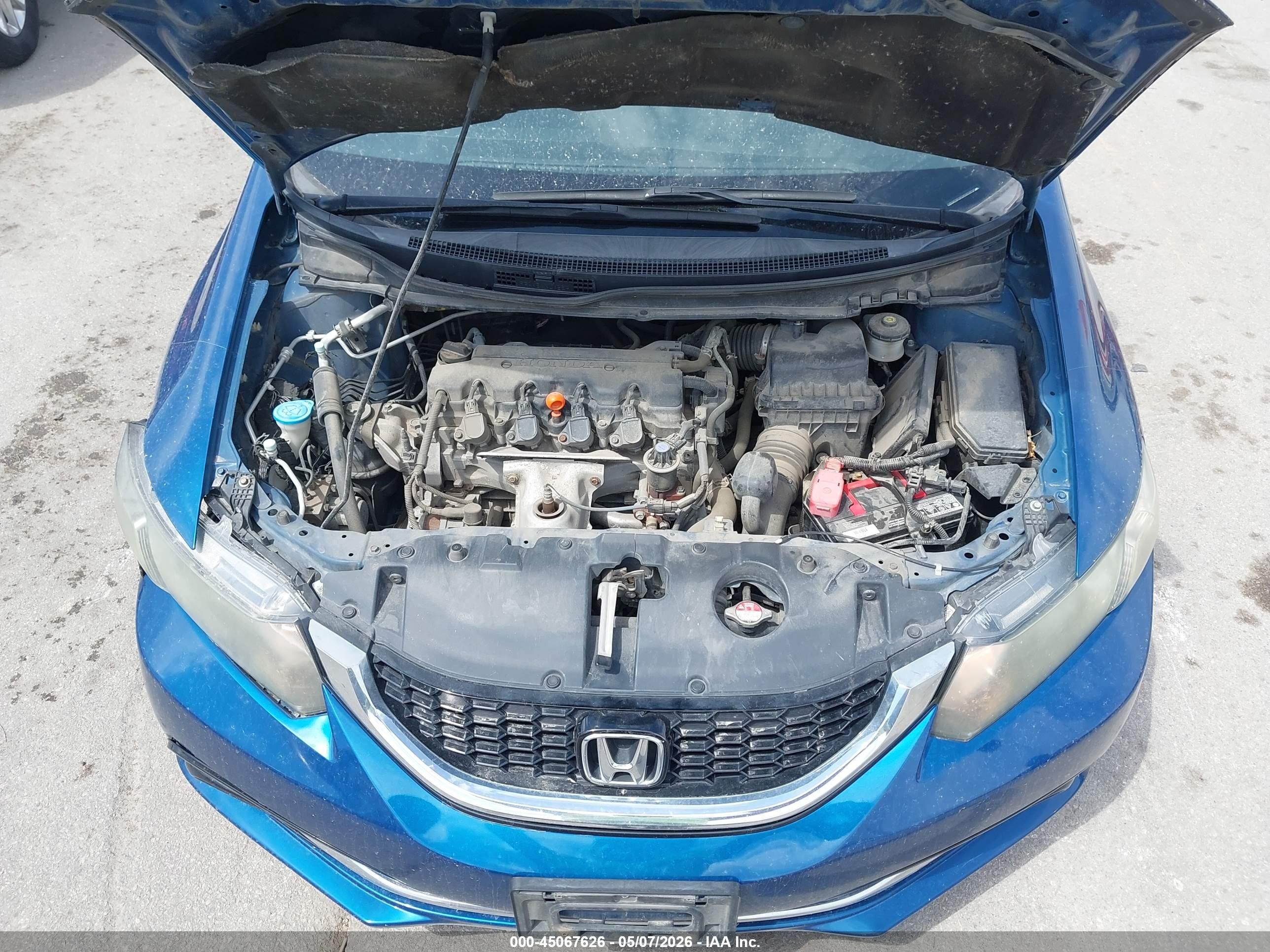 2013 Honda Civic Ex-l Blue vin: 2HGFB2F90DH543101