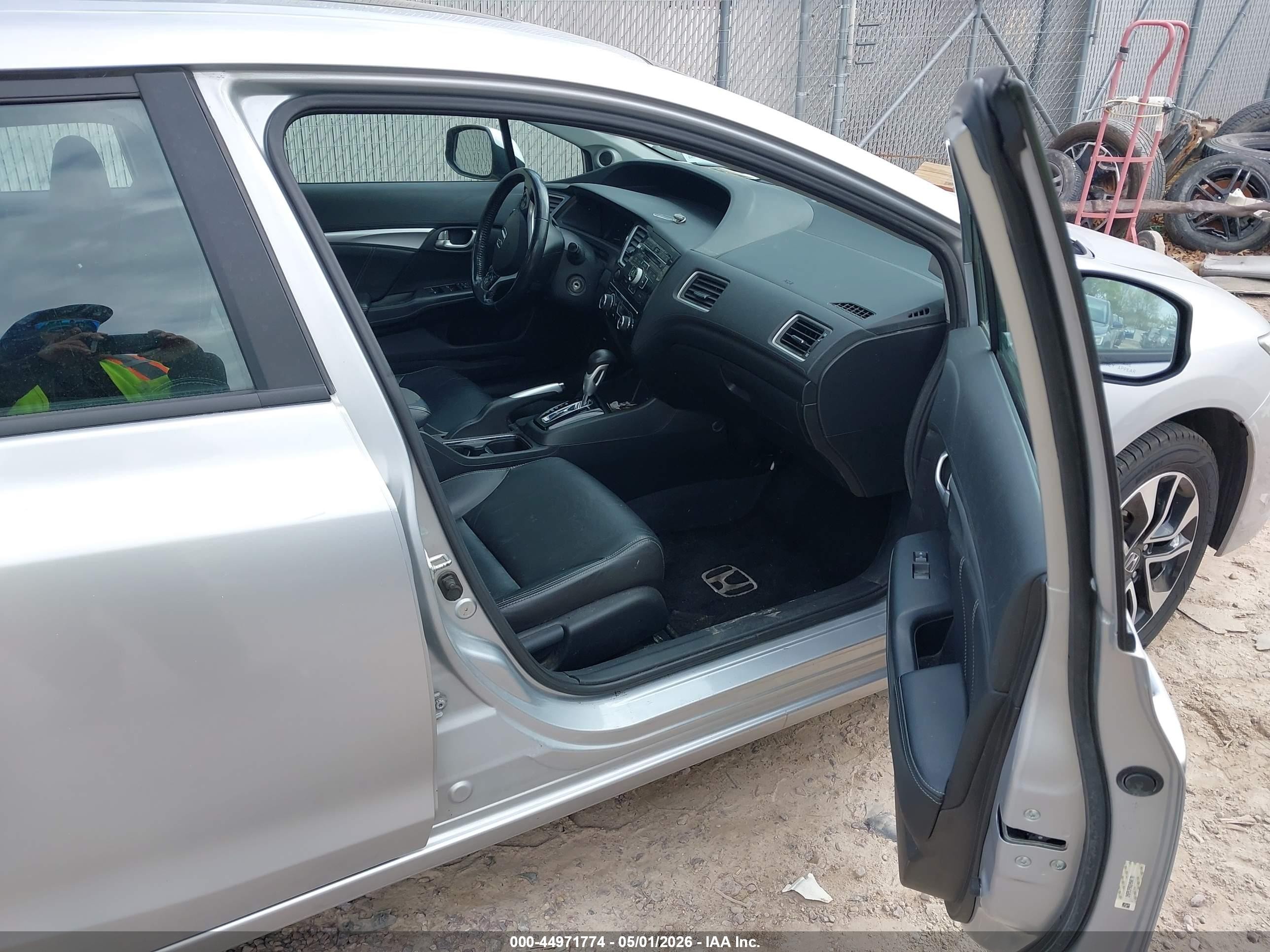 2013 Honda Civic Ex-l Silver vin: 2HGFB2F90DH546791