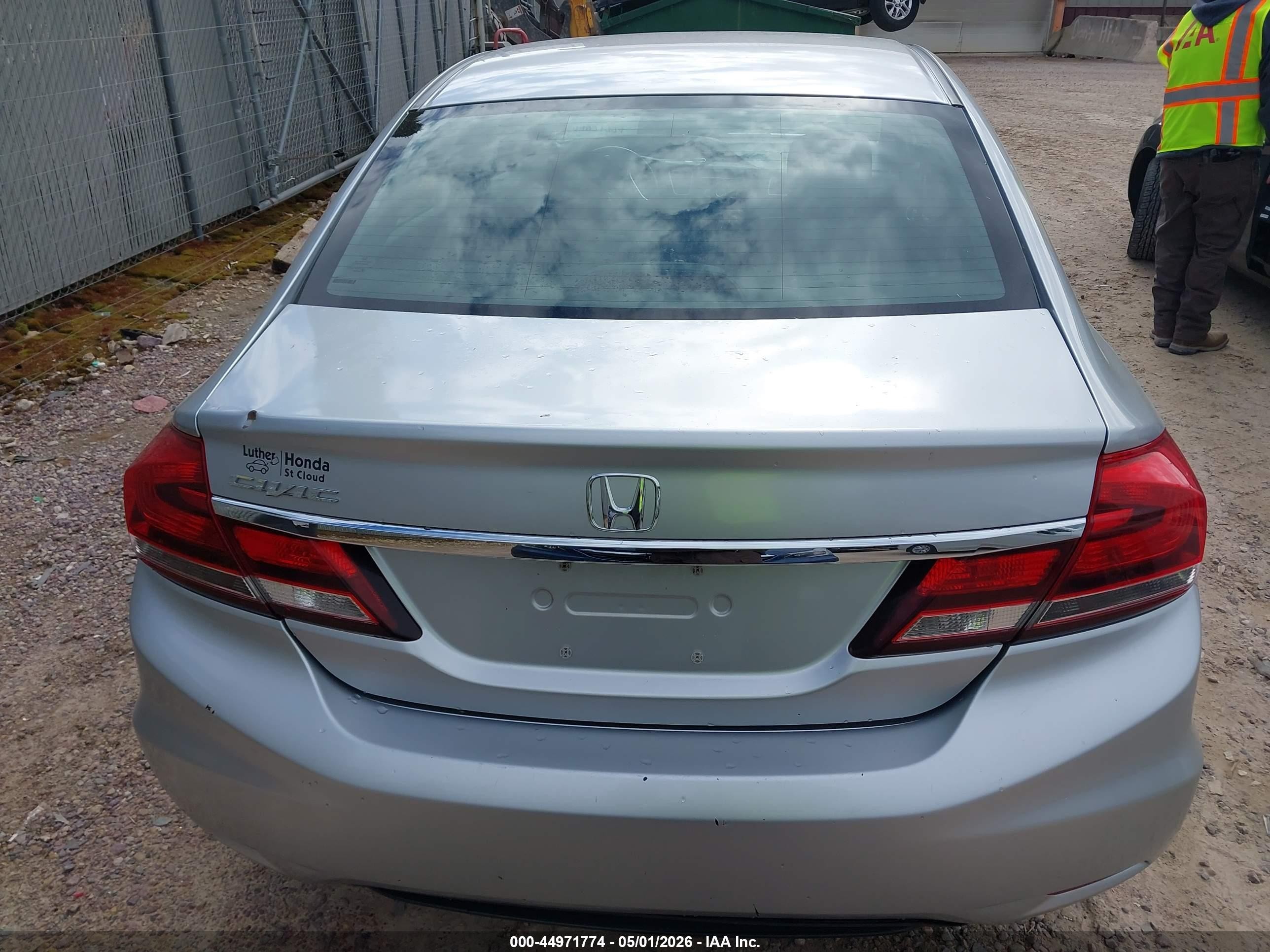 2013 Honda Civic Ex-l Silver vin: 2HGFB2F90DH546791