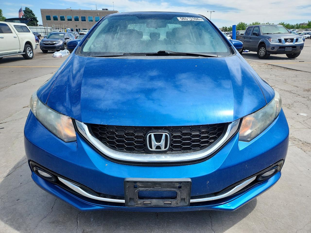 2015 Honda Civic Exl Blue vin: 2HGFB2F90FH512319