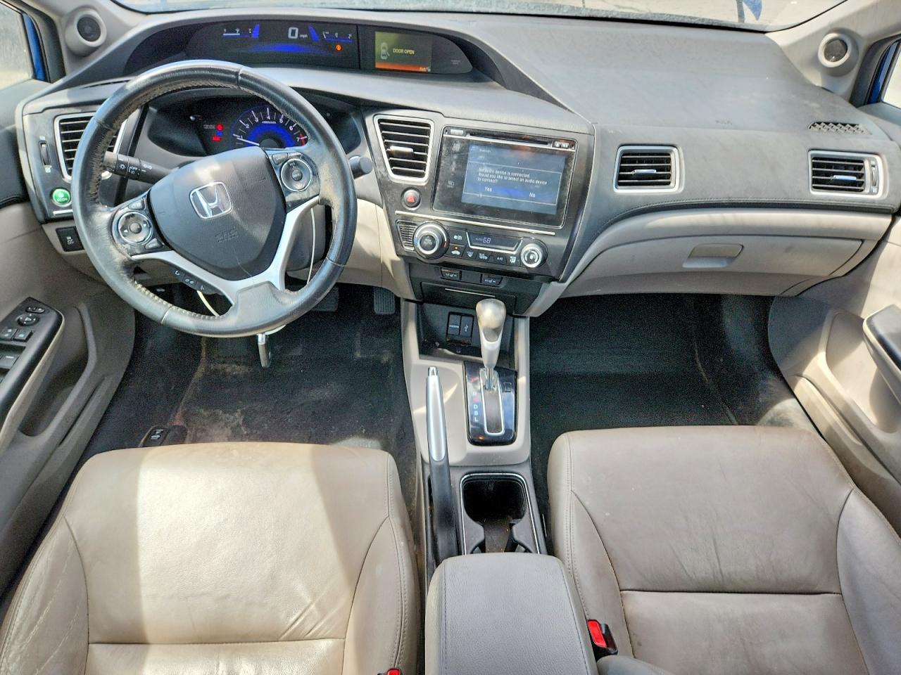 2015 Honda Civic Exl Blue vin: 2HGFB2F90FH512319