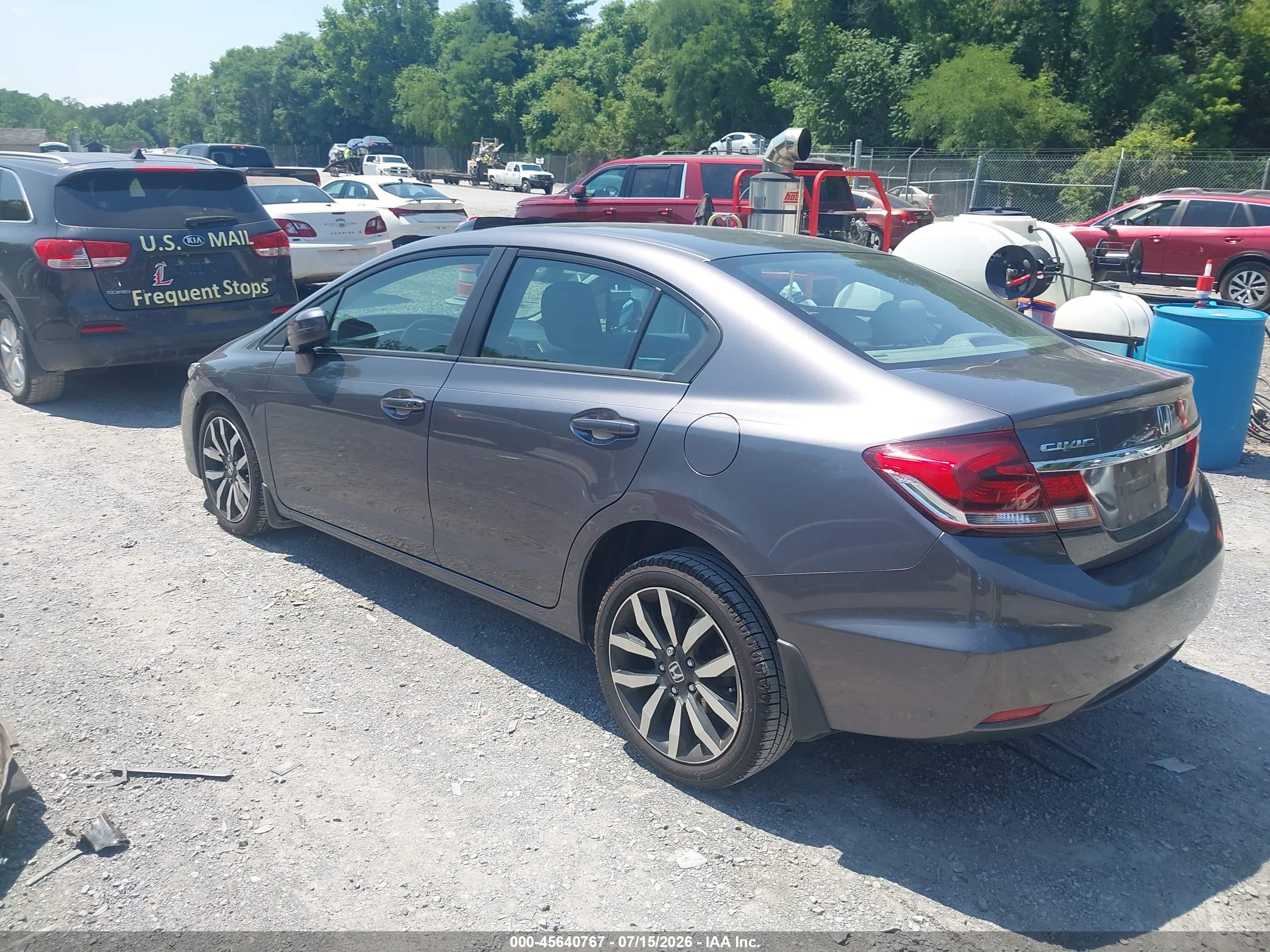 2015 Honda Civic Ex-l Black vin: 2HGFB2F90FH515138