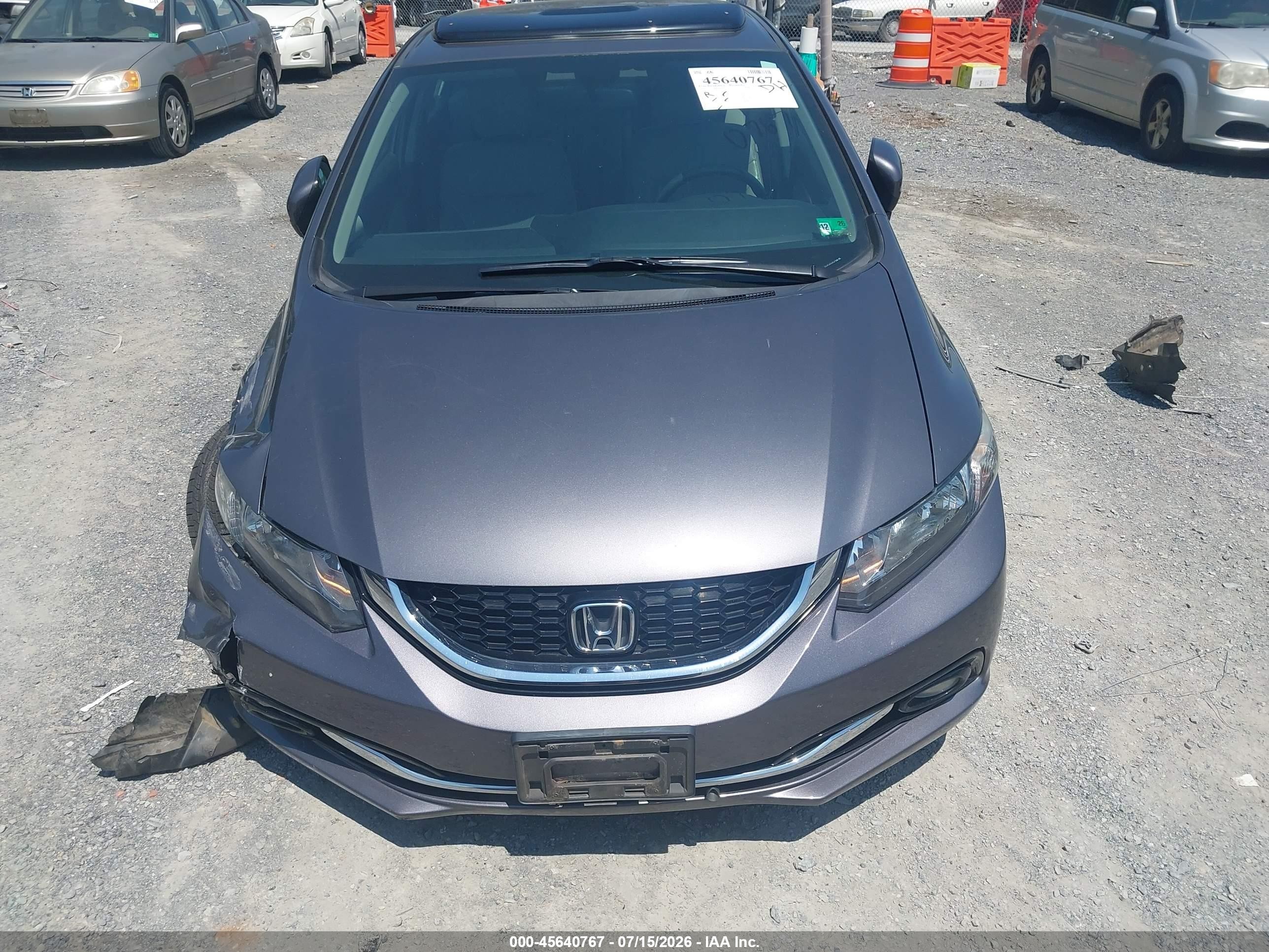 2015 Honda Civic Ex-l Black vin: 2HGFB2F90FH515138