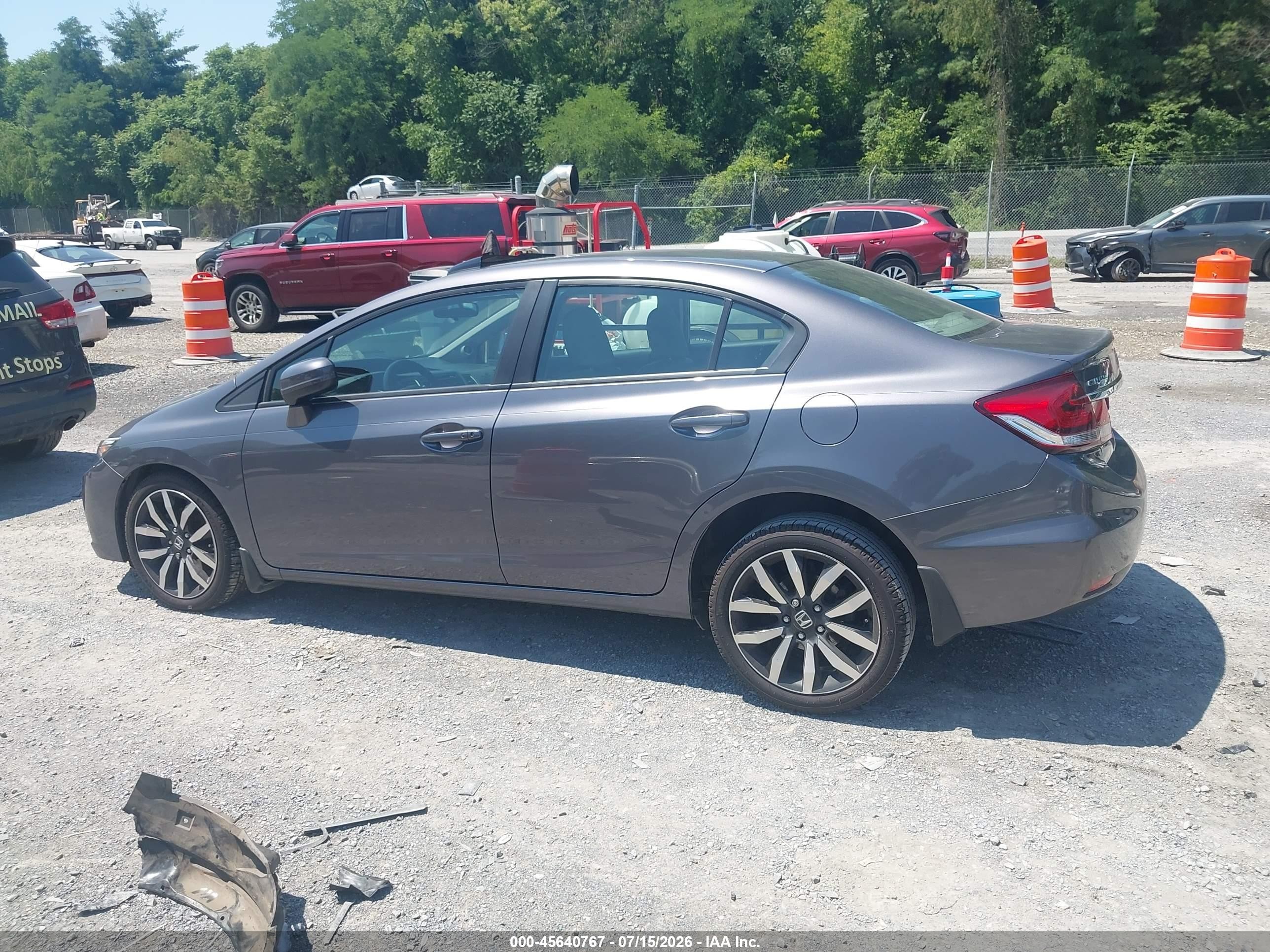 2015 Honda Civic Ex-l Black vin: 2HGFB2F90FH515138