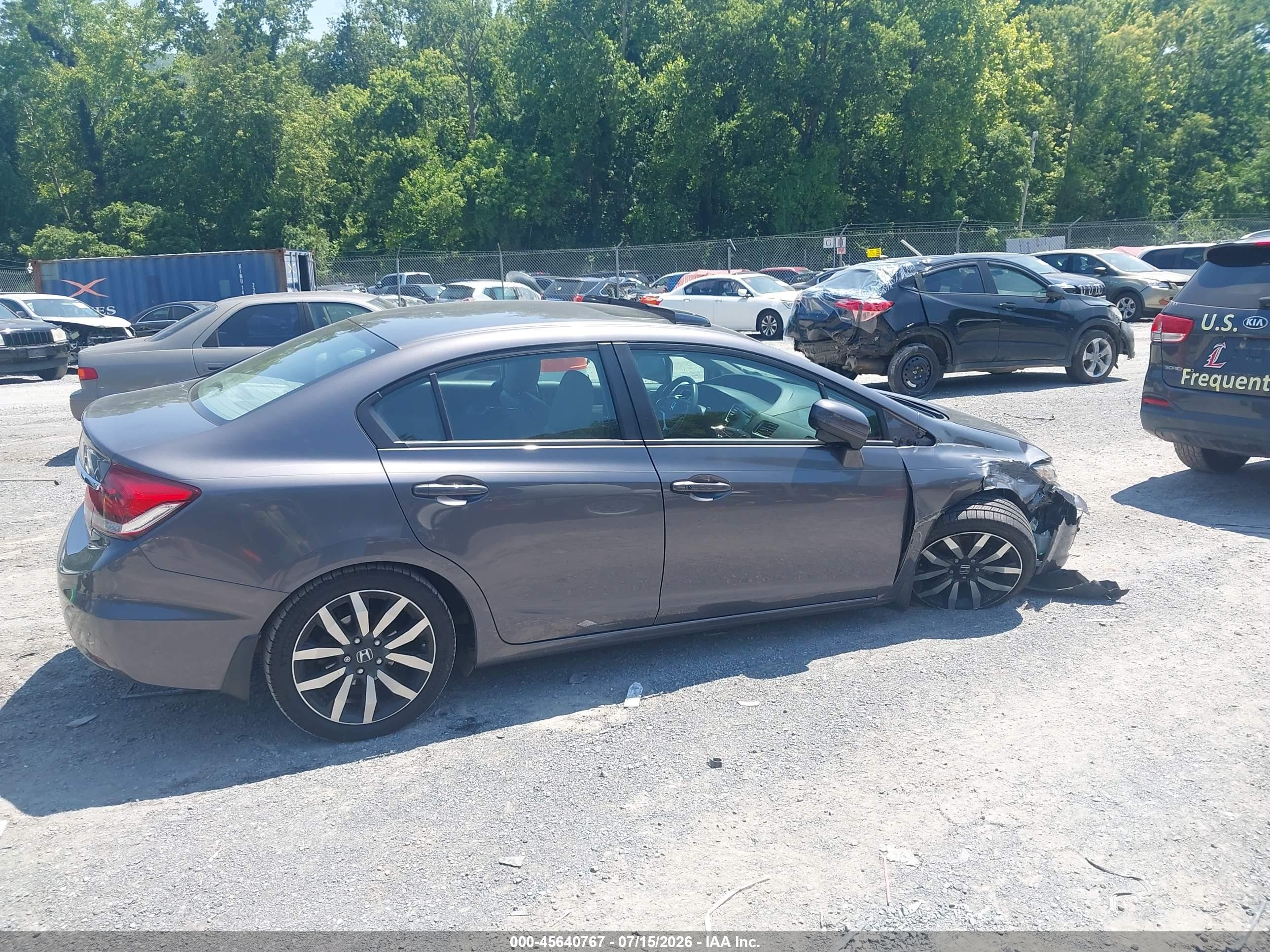 2015 Honda Civic Ex-l Black vin: 2HGFB2F90FH515138