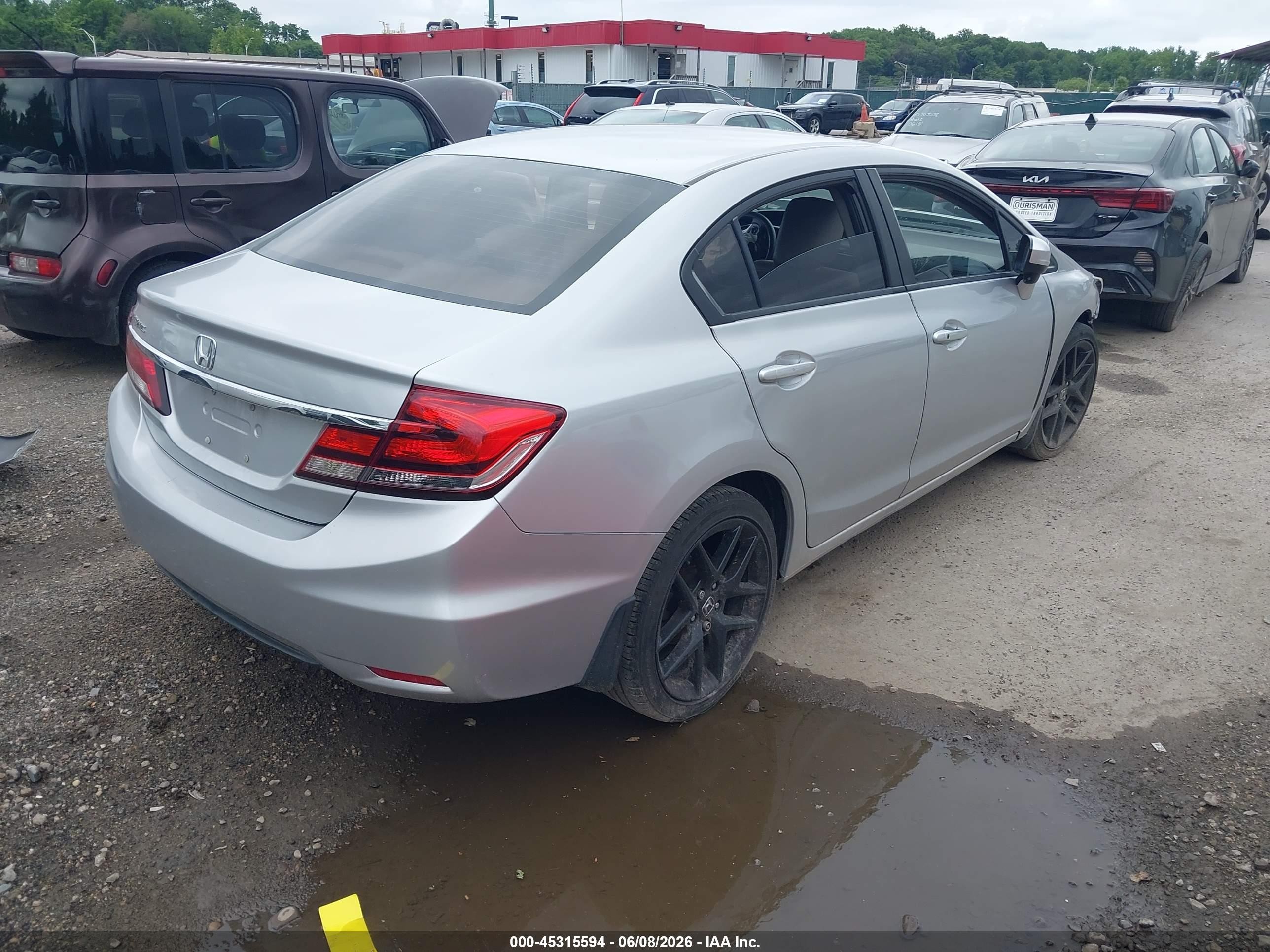2015 Honda Civic Ex-l Серебряный vin: 2HGFB2F90FH516225