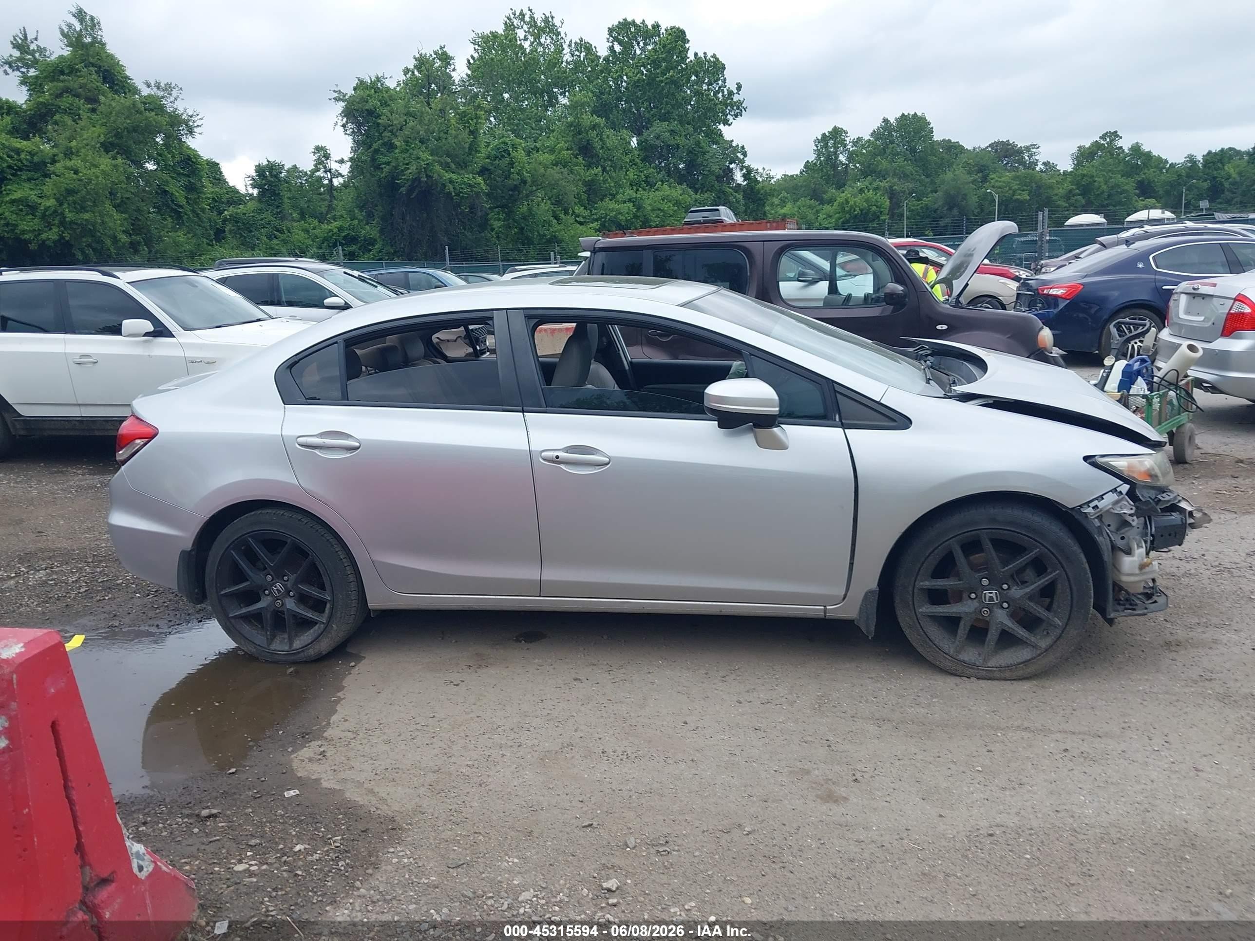 2015 Honda Civic Ex-l Серебряный vin: 2HGFB2F90FH516225