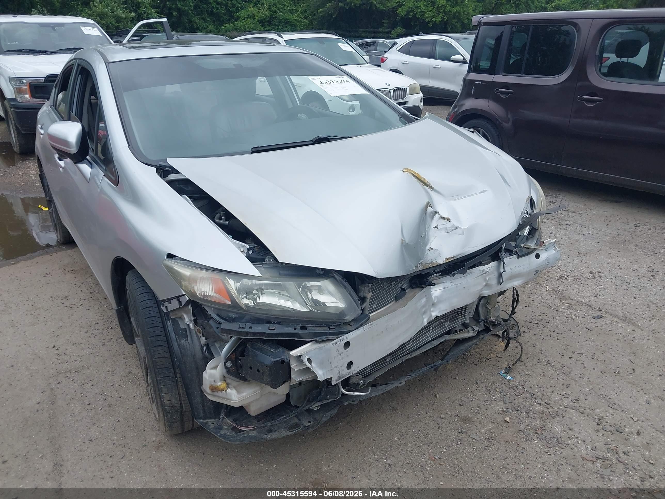2015 Honda Civic Ex-l Серебряный vin: 2HGFB2F90FH516225