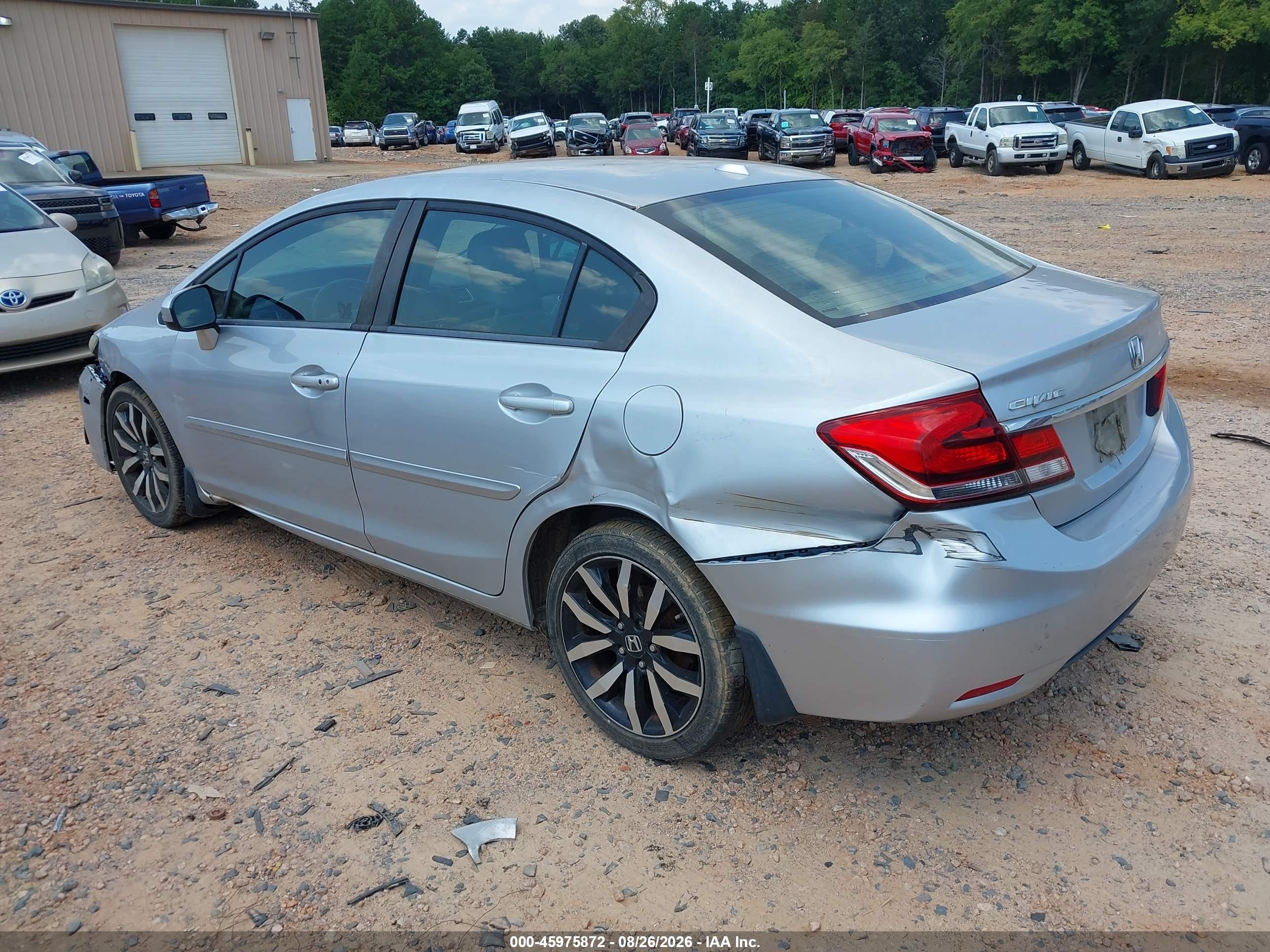 2015 Honda Civic Ex-l Silver vin: 2HGFB2F90FH522395
