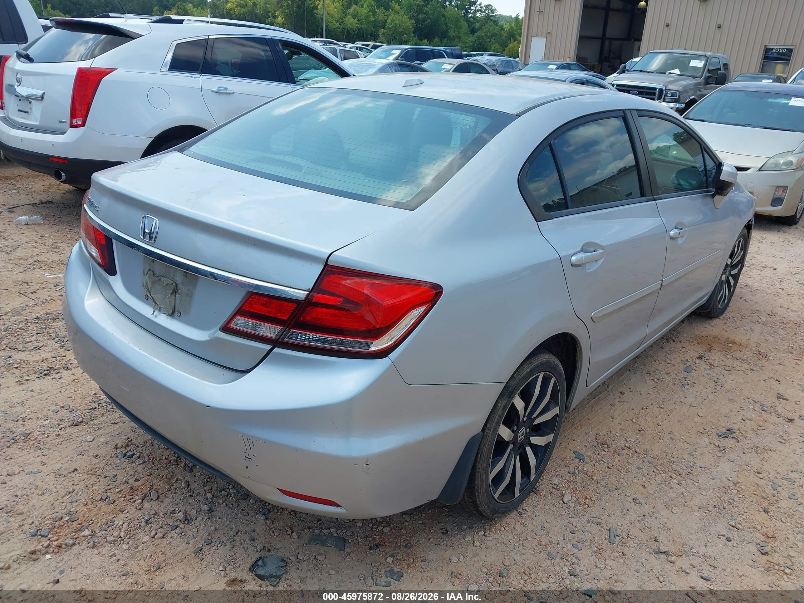 2015 Honda Civic Ex-l Silver vin: 2HGFB2F90FH522395