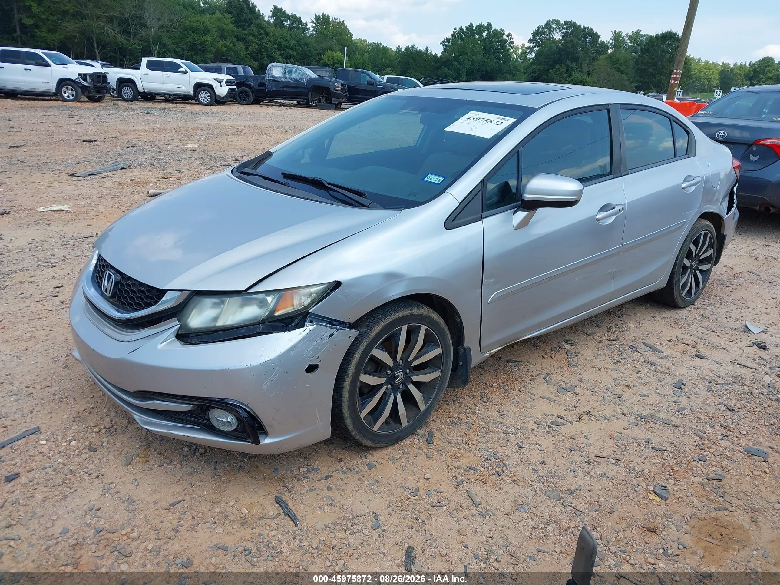 2015 Honda Civic Ex-l Silver vin: 2HGFB2F90FH522395
