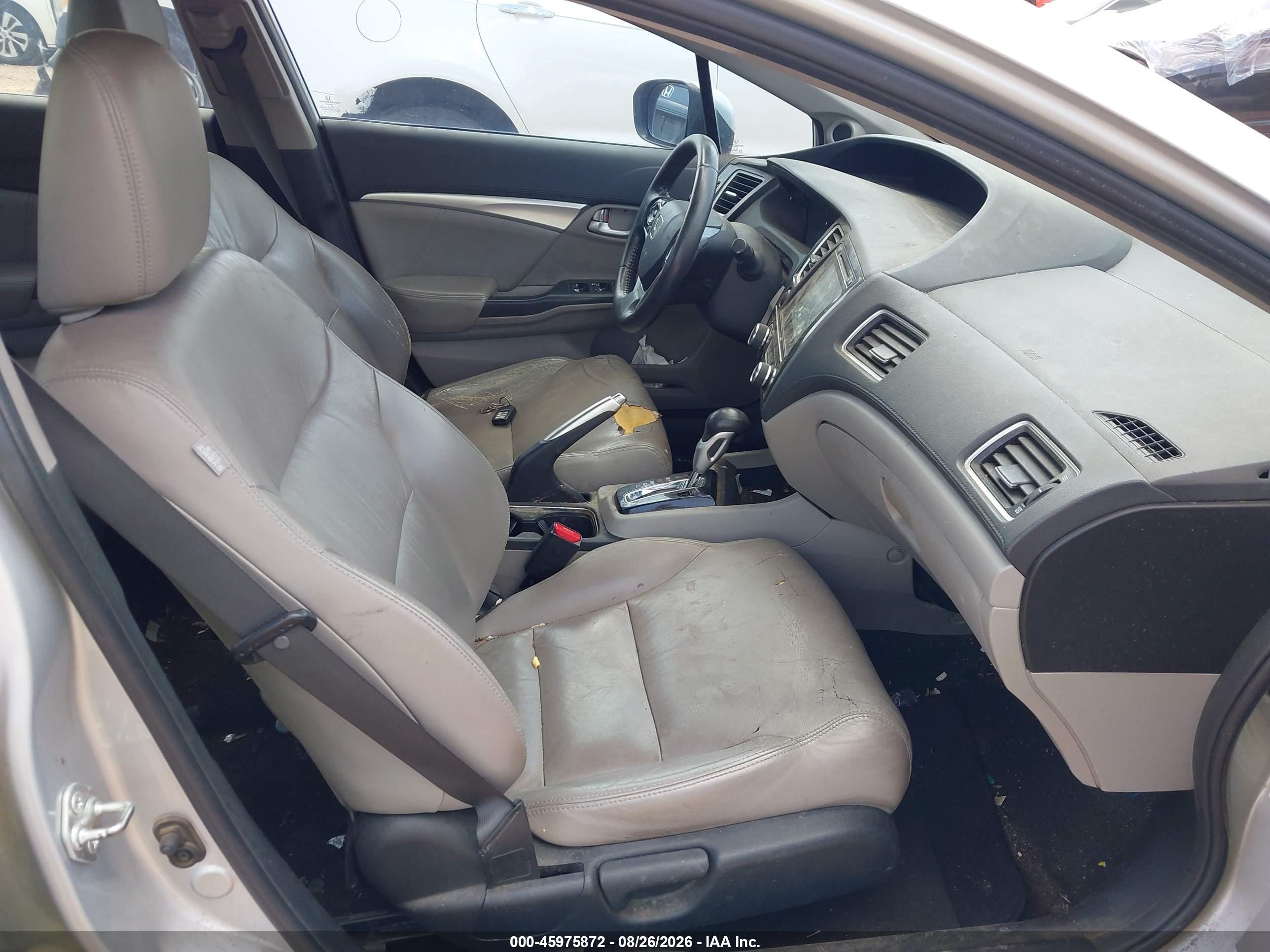 2015 Honda Civic Ex-l Silver vin: 2HGFB2F90FH522395