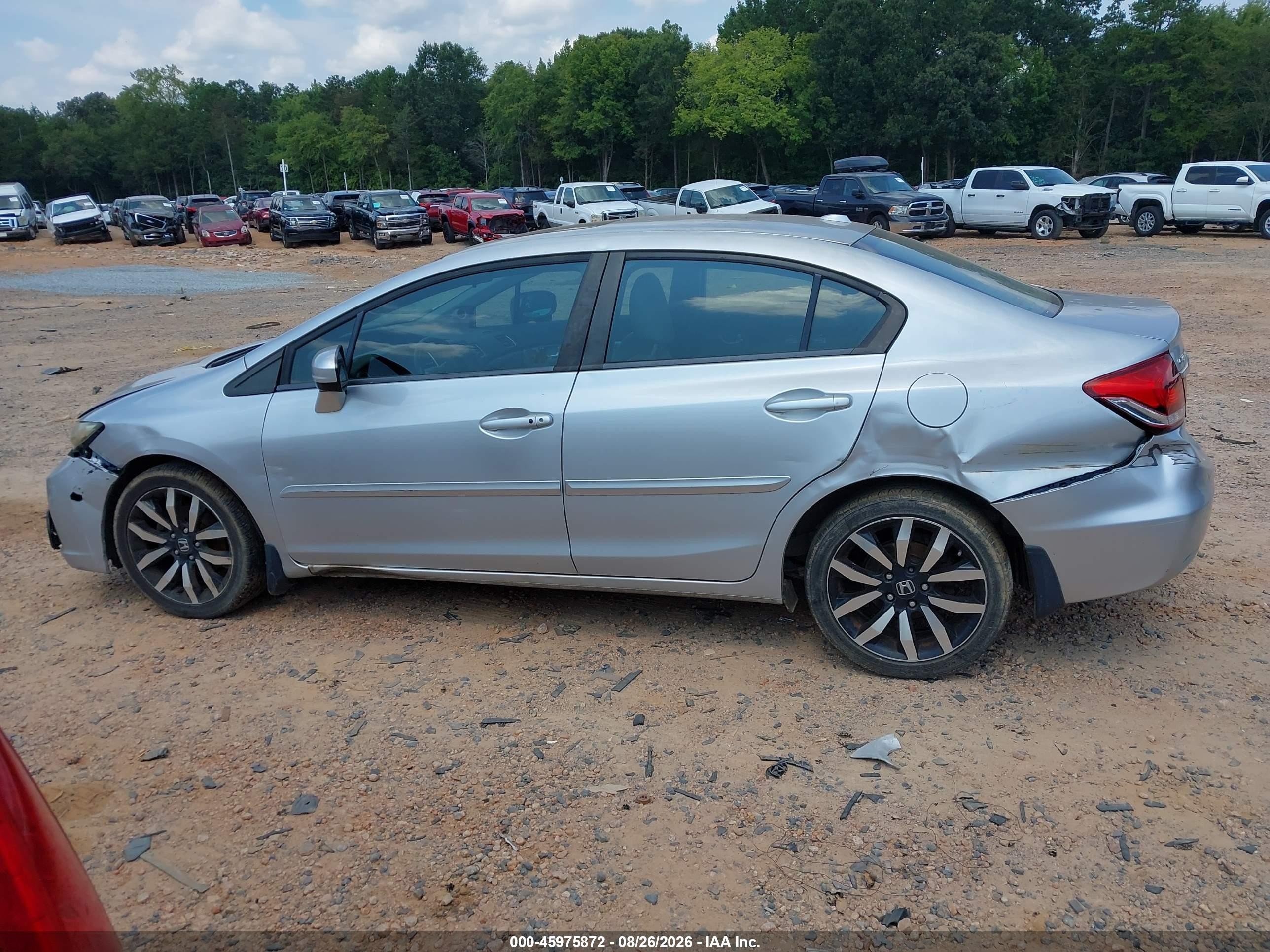 2015 Honda Civic Ex-l Silver vin: 2HGFB2F90FH522395