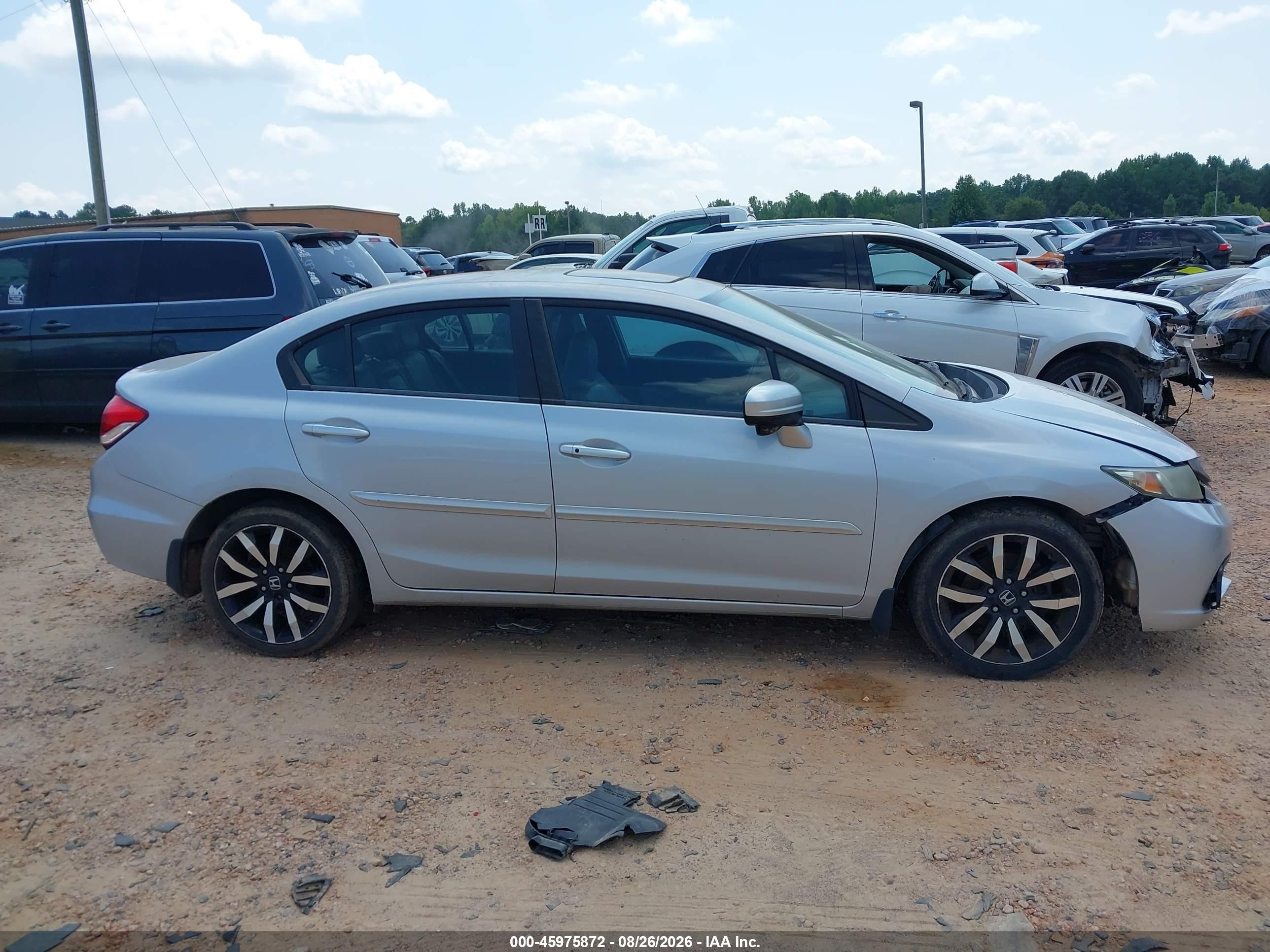 2015 Honda Civic Ex-l Silver vin: 2HGFB2F90FH522395