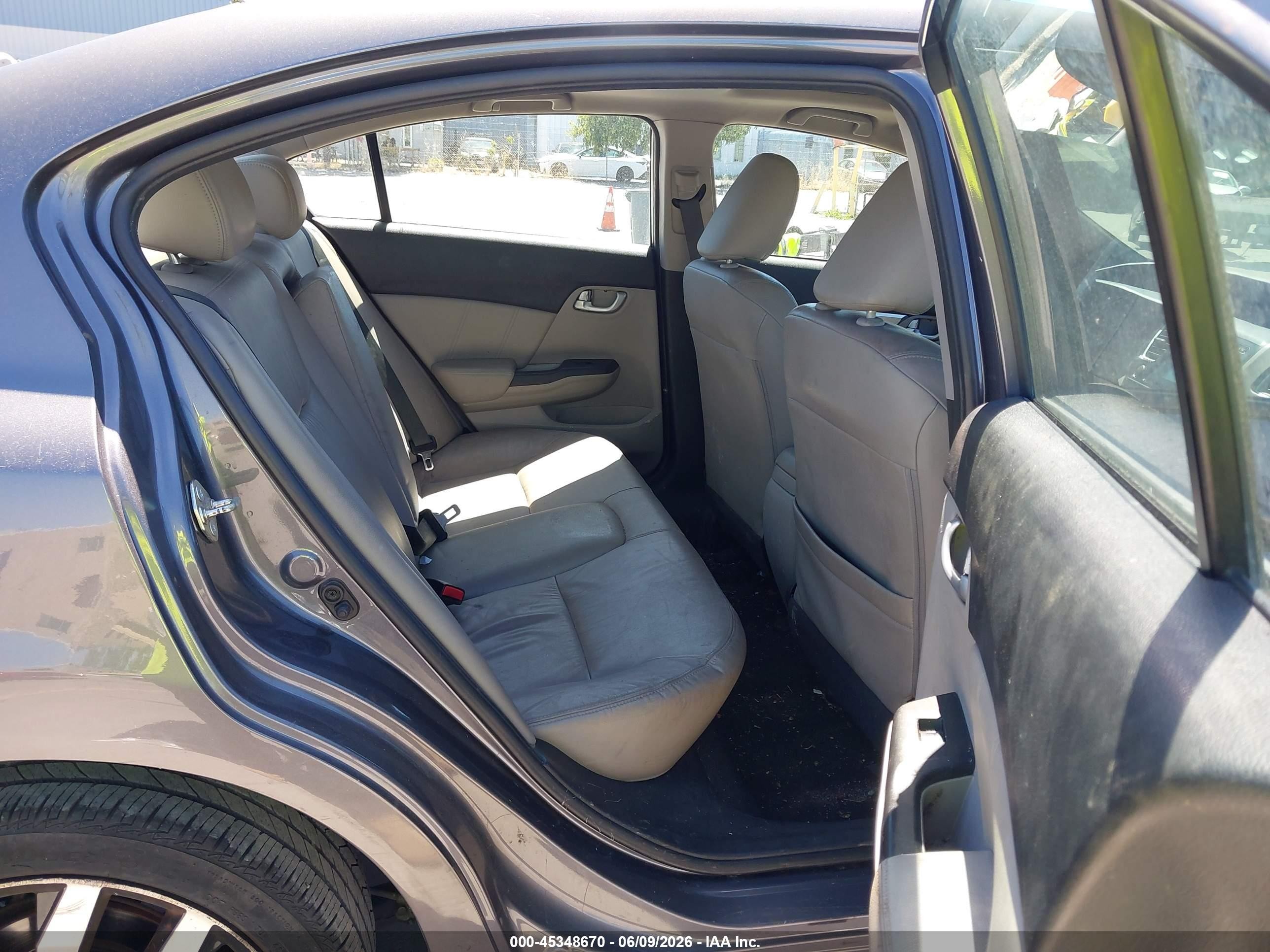 2015 Honda Civic Ex-l Gray vin: 2HGFB2F90FH534501