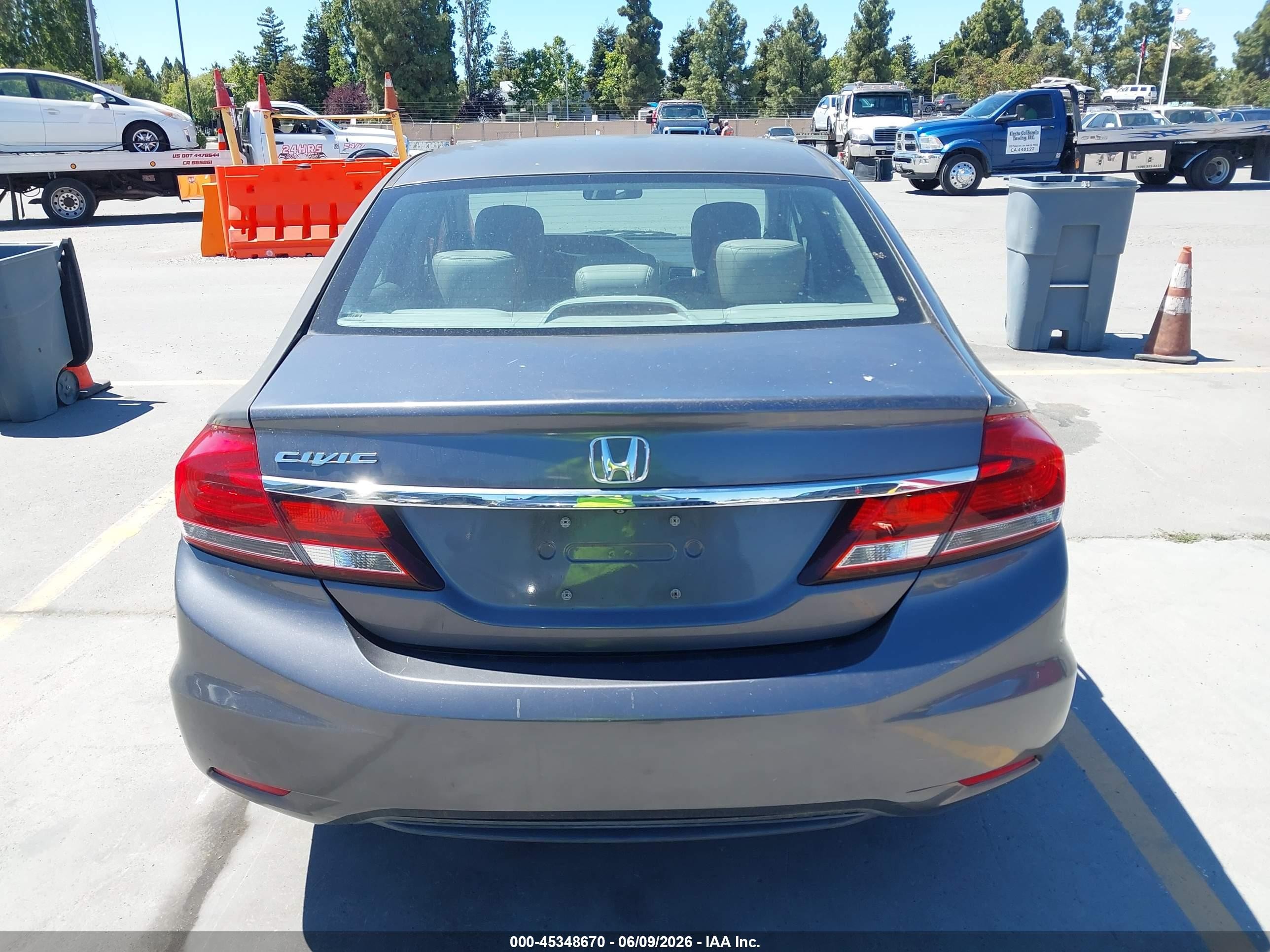 2015 Honda Civic Ex-l Gray vin: 2HGFB2F90FH534501