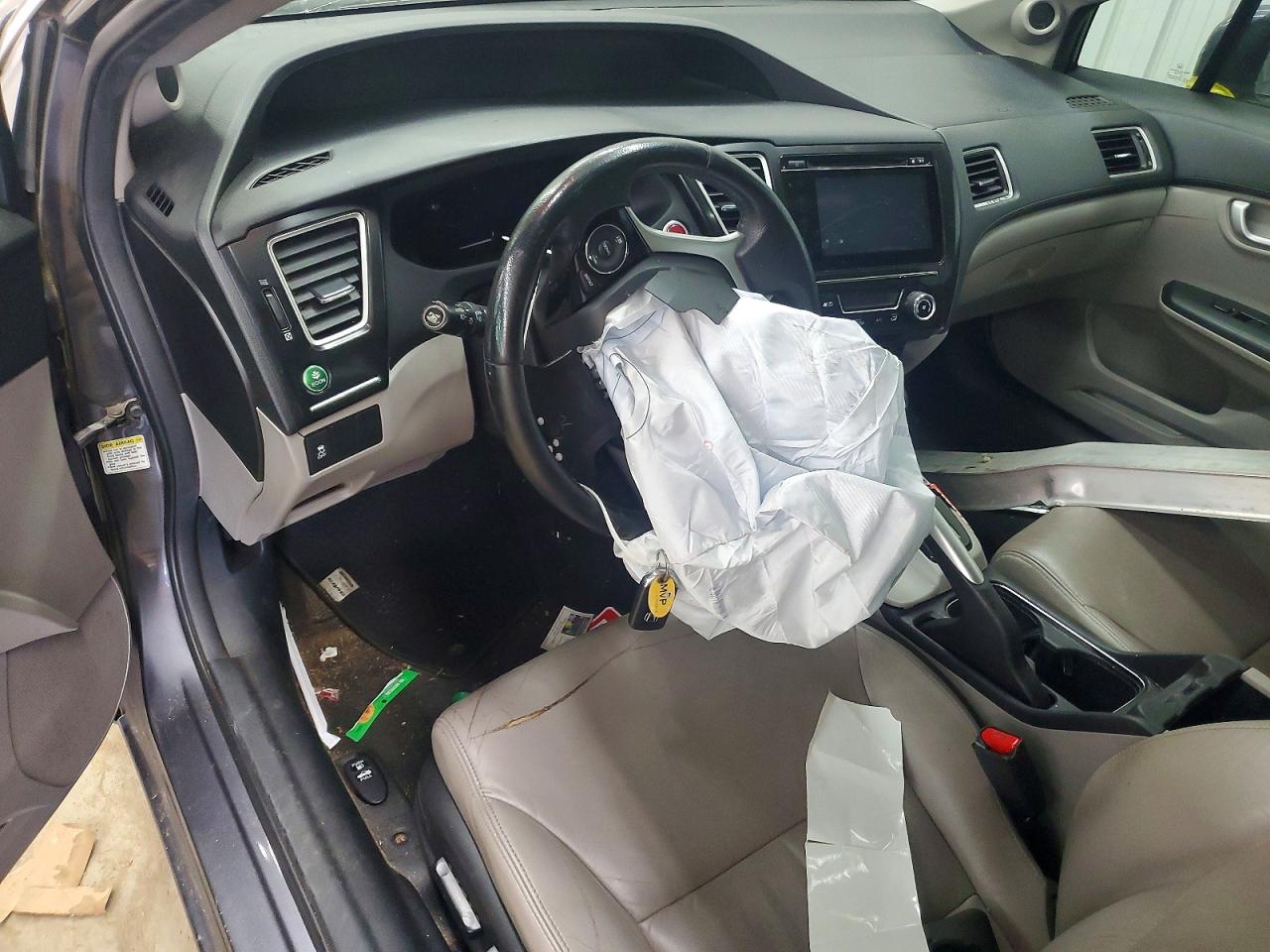 2015 Honda Civic Exl Gray vin: 2HGFB2F90FH544266