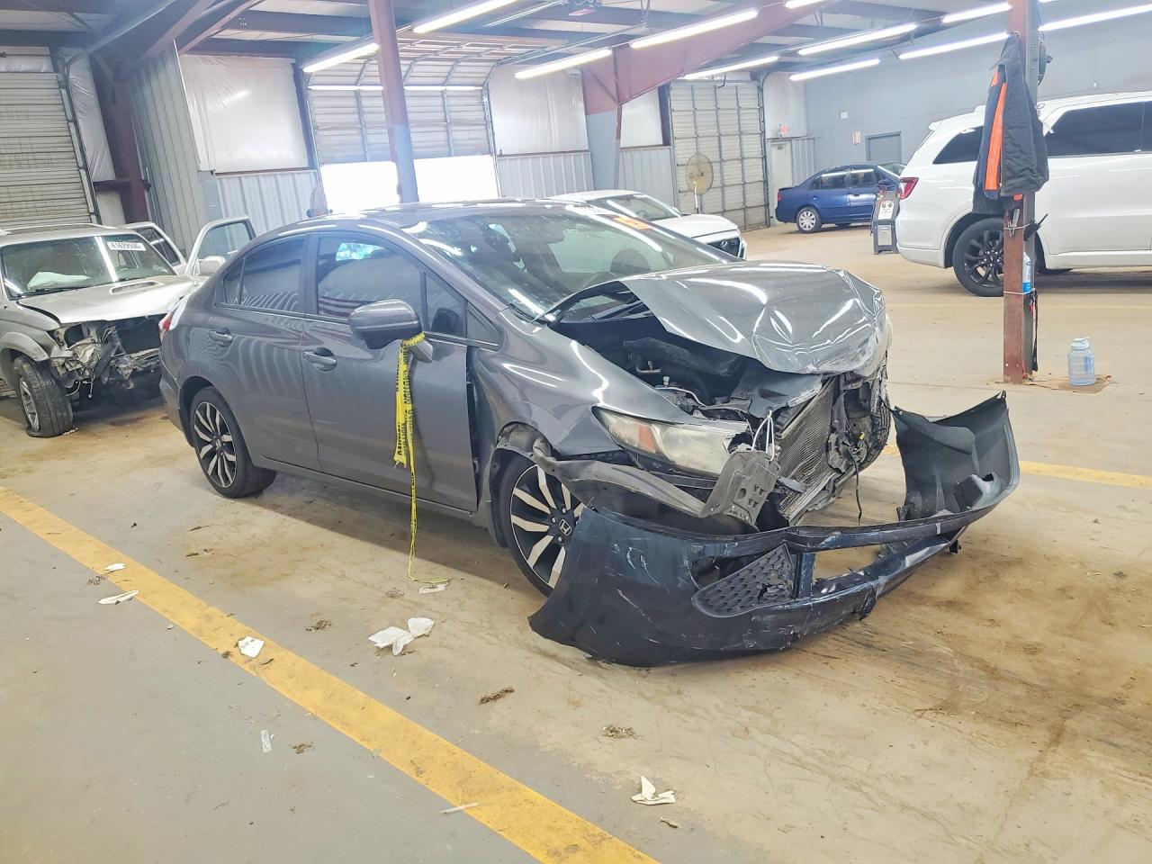 2015 Honda Civic Exl Gray vin: 2HGFB2F90FH544266