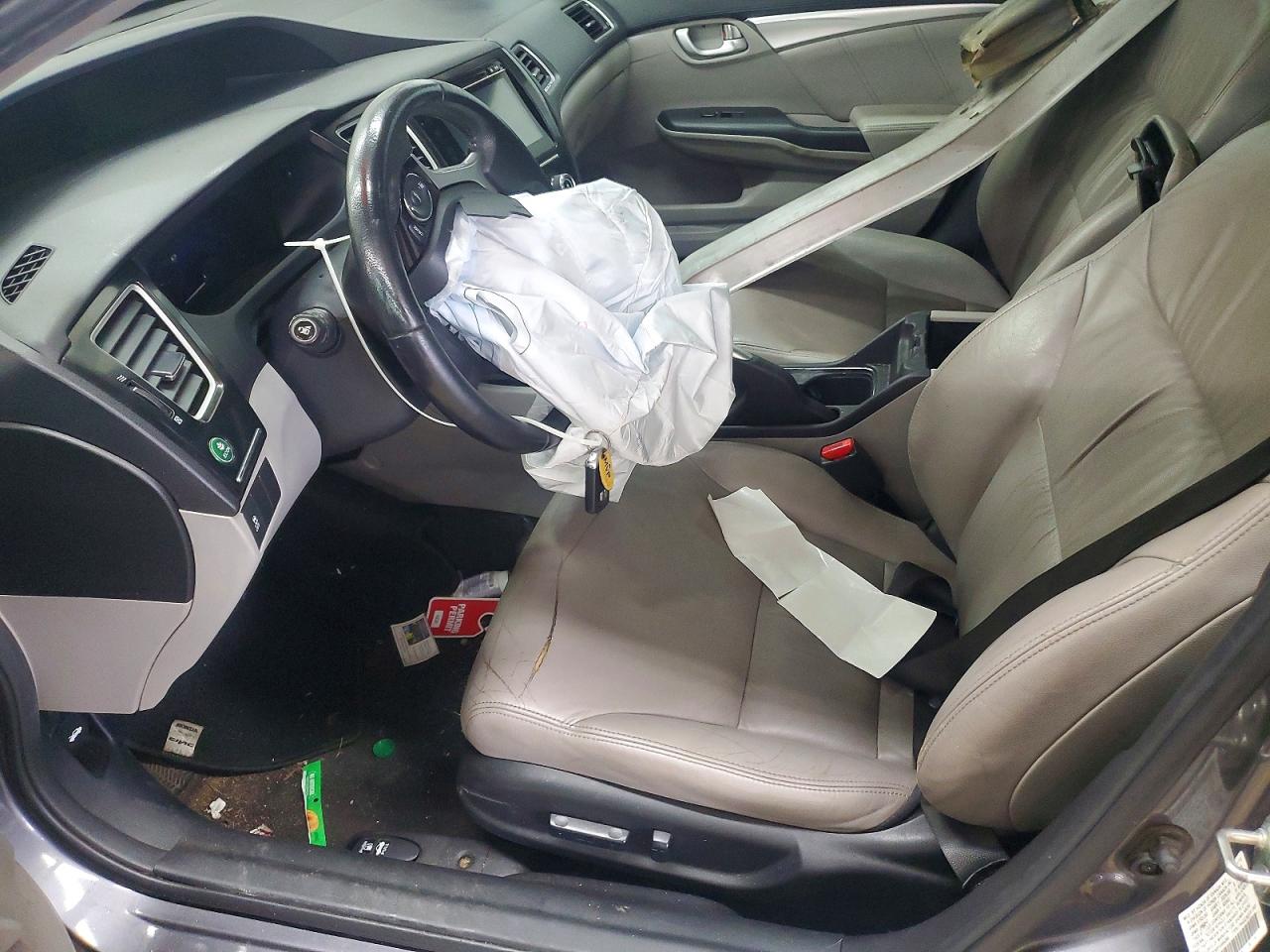 2015 Honda Civic Exl Gray vin: 2HGFB2F90FH544266