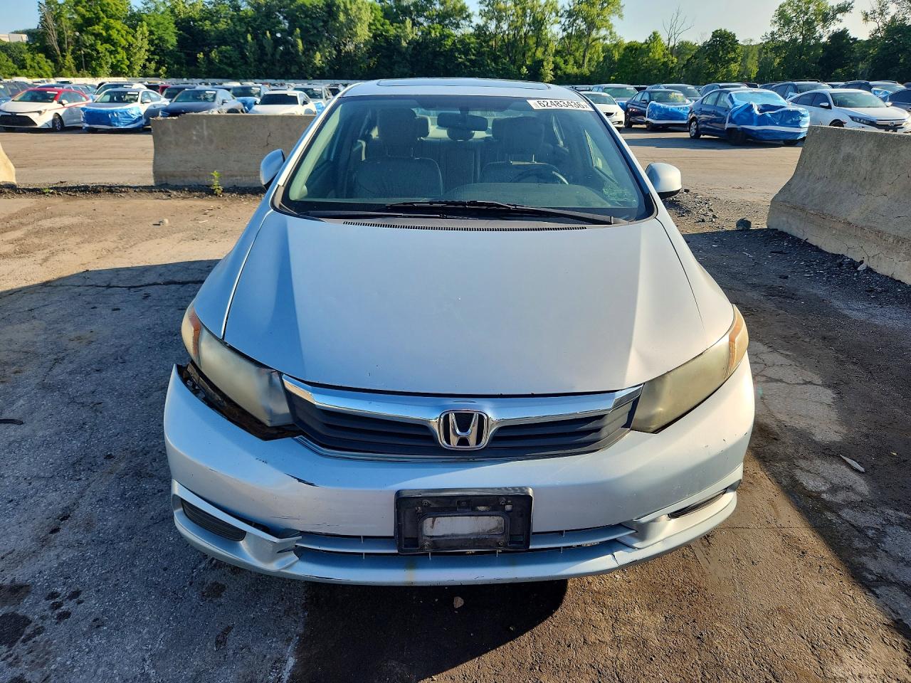 2012 Honda Civic Exl Синий vin: 2HGFB2F91CH507951