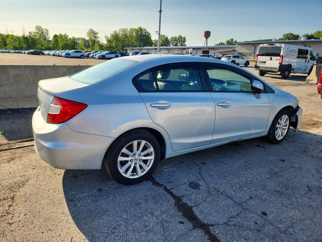 2012 Honda Civic Exl Синий vin: 2HGFB2F91CH507951
