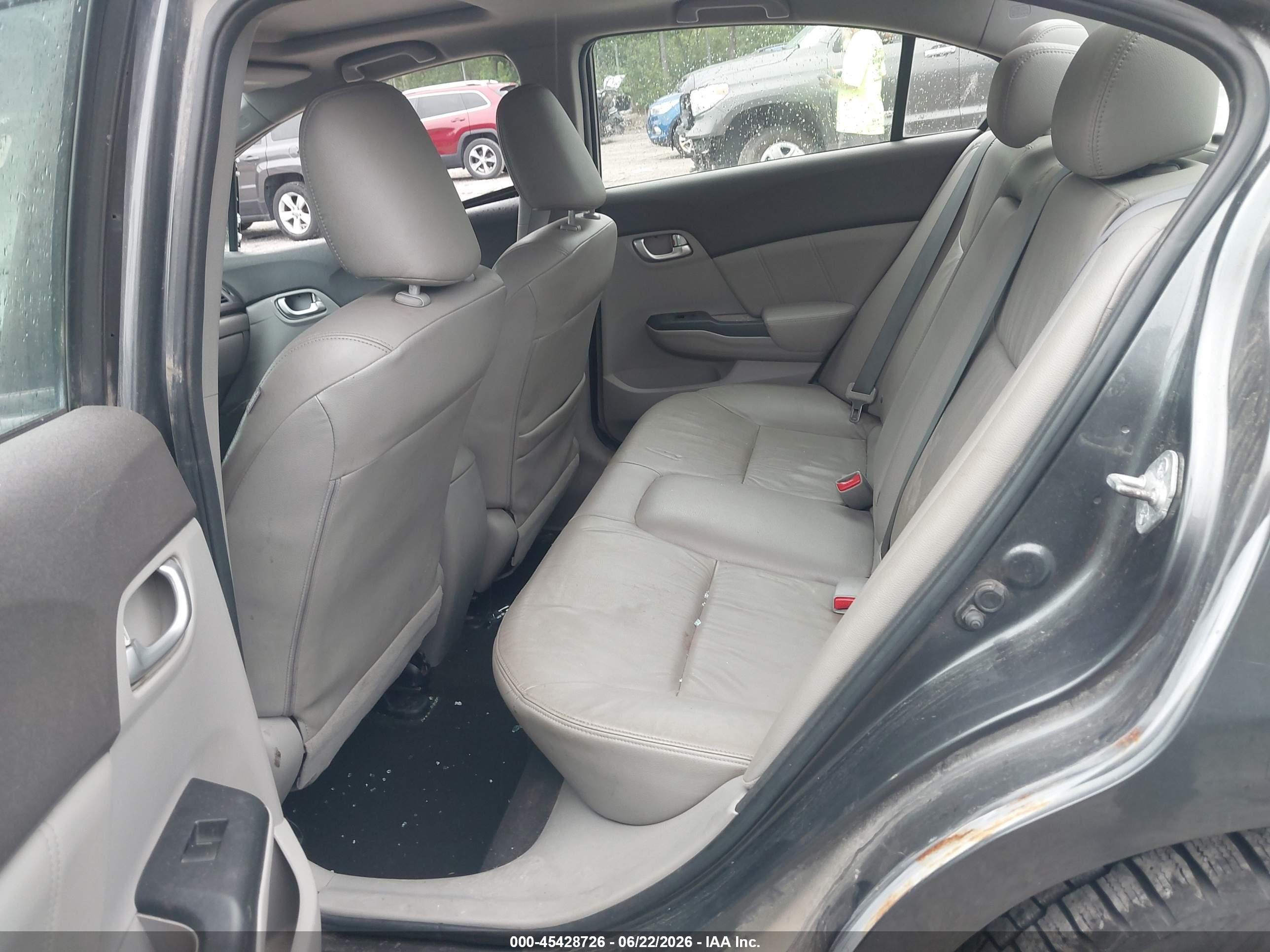 2012 Honda Civic Ex-l Серый vin: 2HGFB2F91CH517900