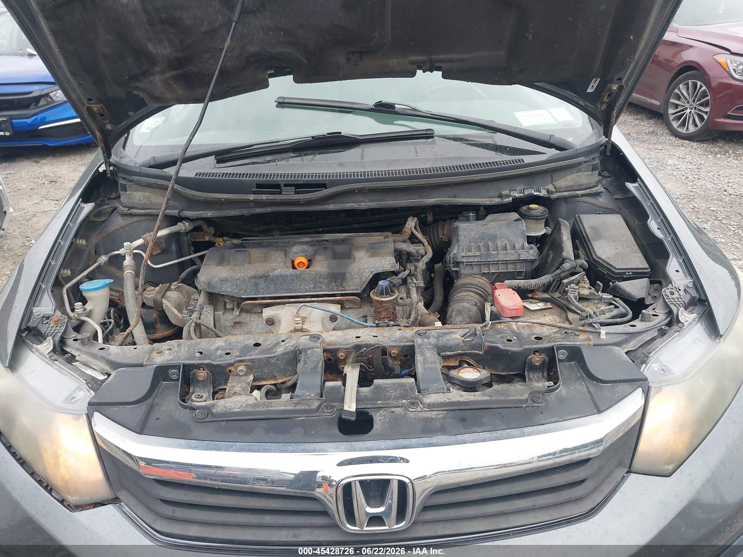 2012 Honda Civic Ex-l Серый vin: 2HGFB2F91CH517900