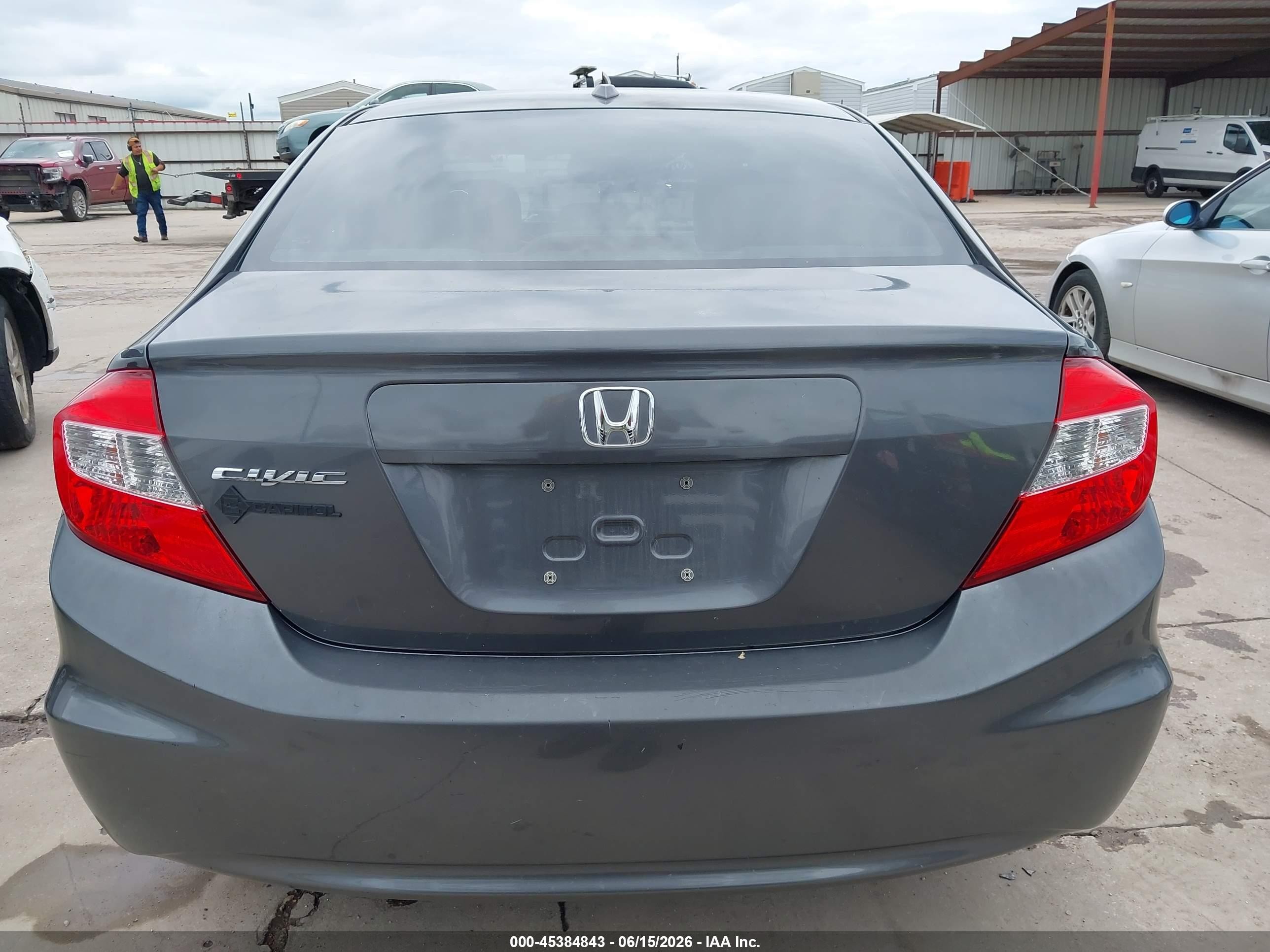 2012 Honda Civic Ex-l Gray vin: 2HGFB2F91CH551870