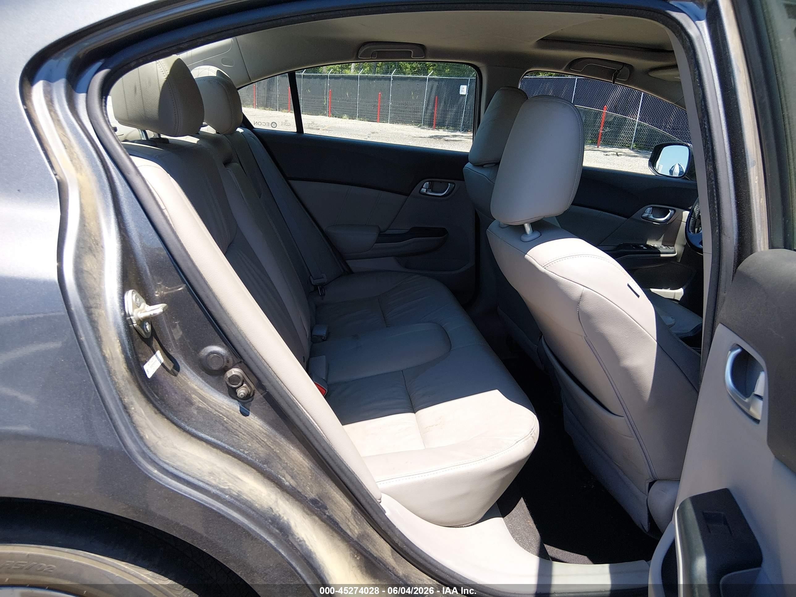 2012 Honda Civic Ex-l Gray vin: 2HGFB2F91CH579510