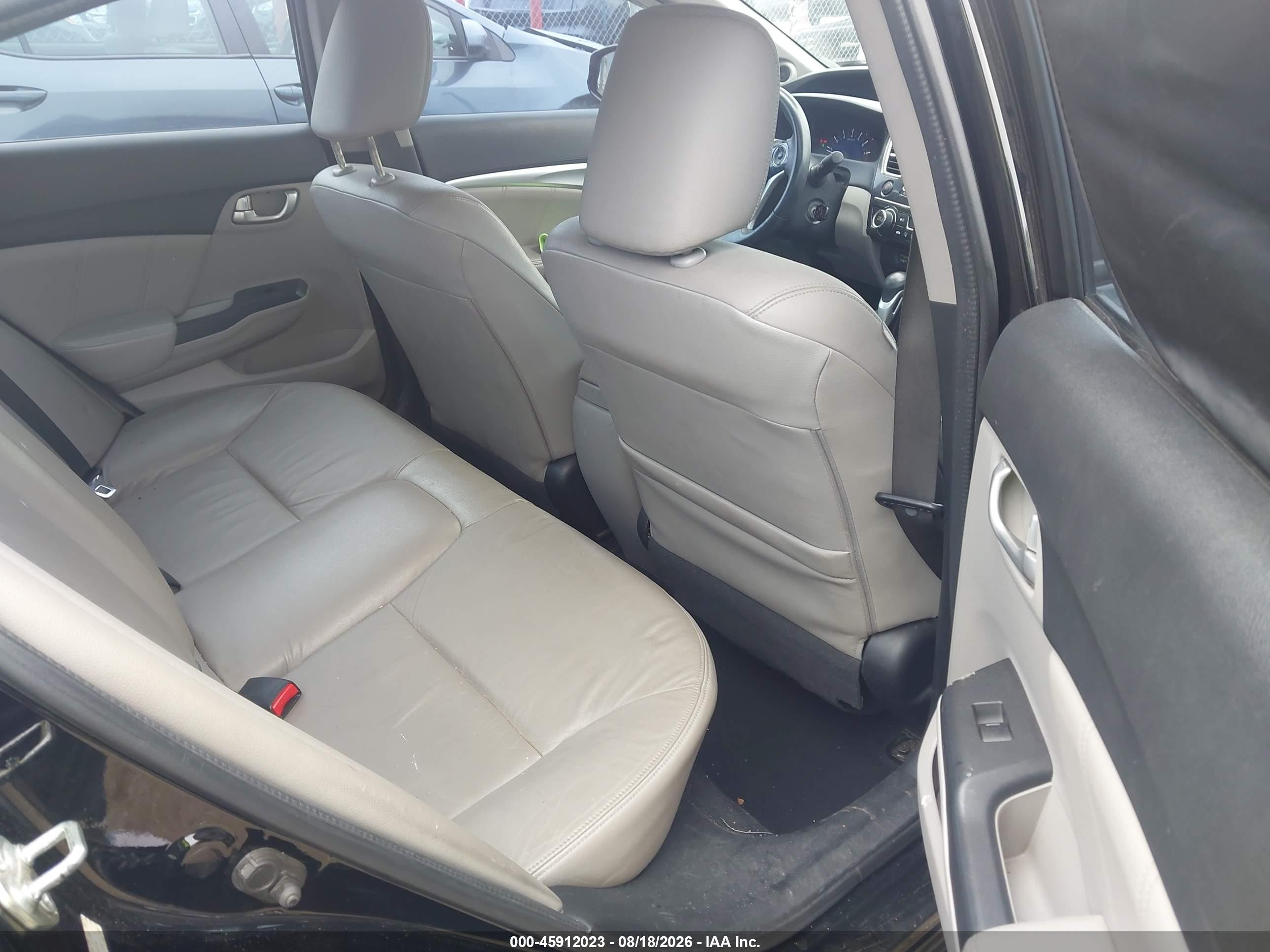 2013 Honda Civic Ex-l Black vin: 2HGFB2F91DH502704