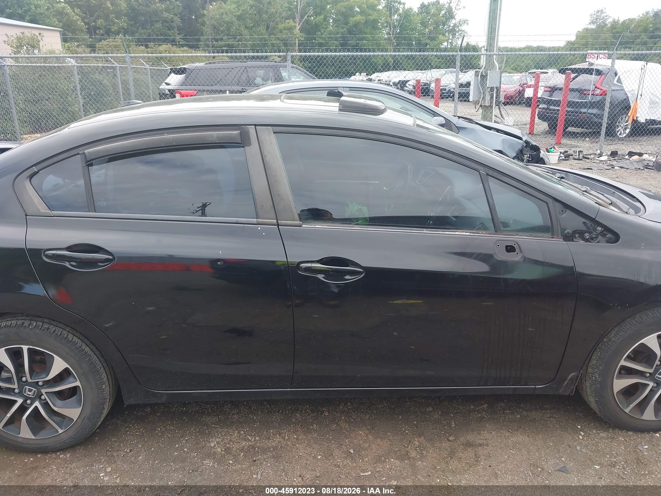 2013 Honda Civic Ex-l Black vin: 2HGFB2F91DH502704