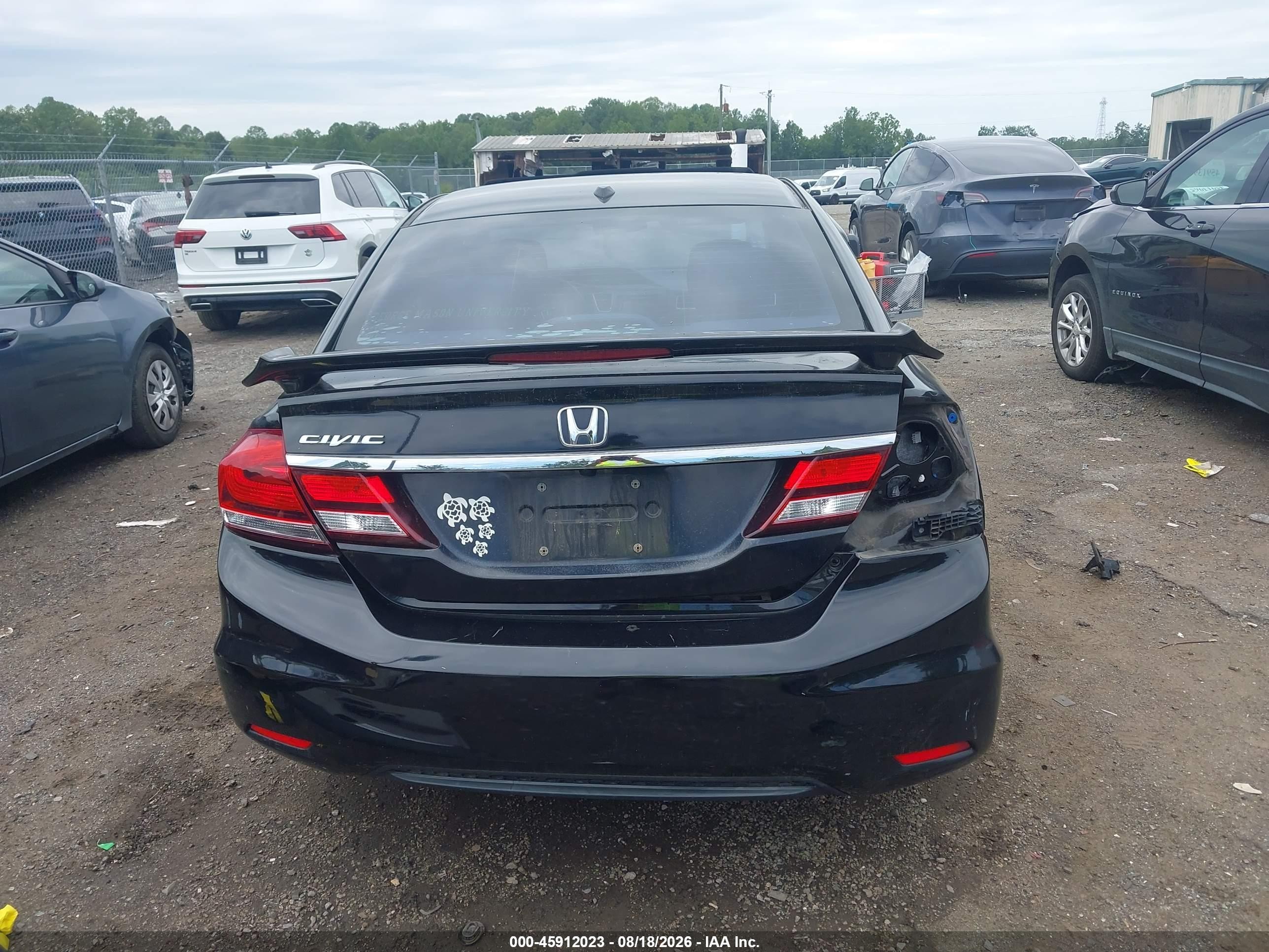 2013 Honda Civic Ex-l Black vin: 2HGFB2F91DH502704