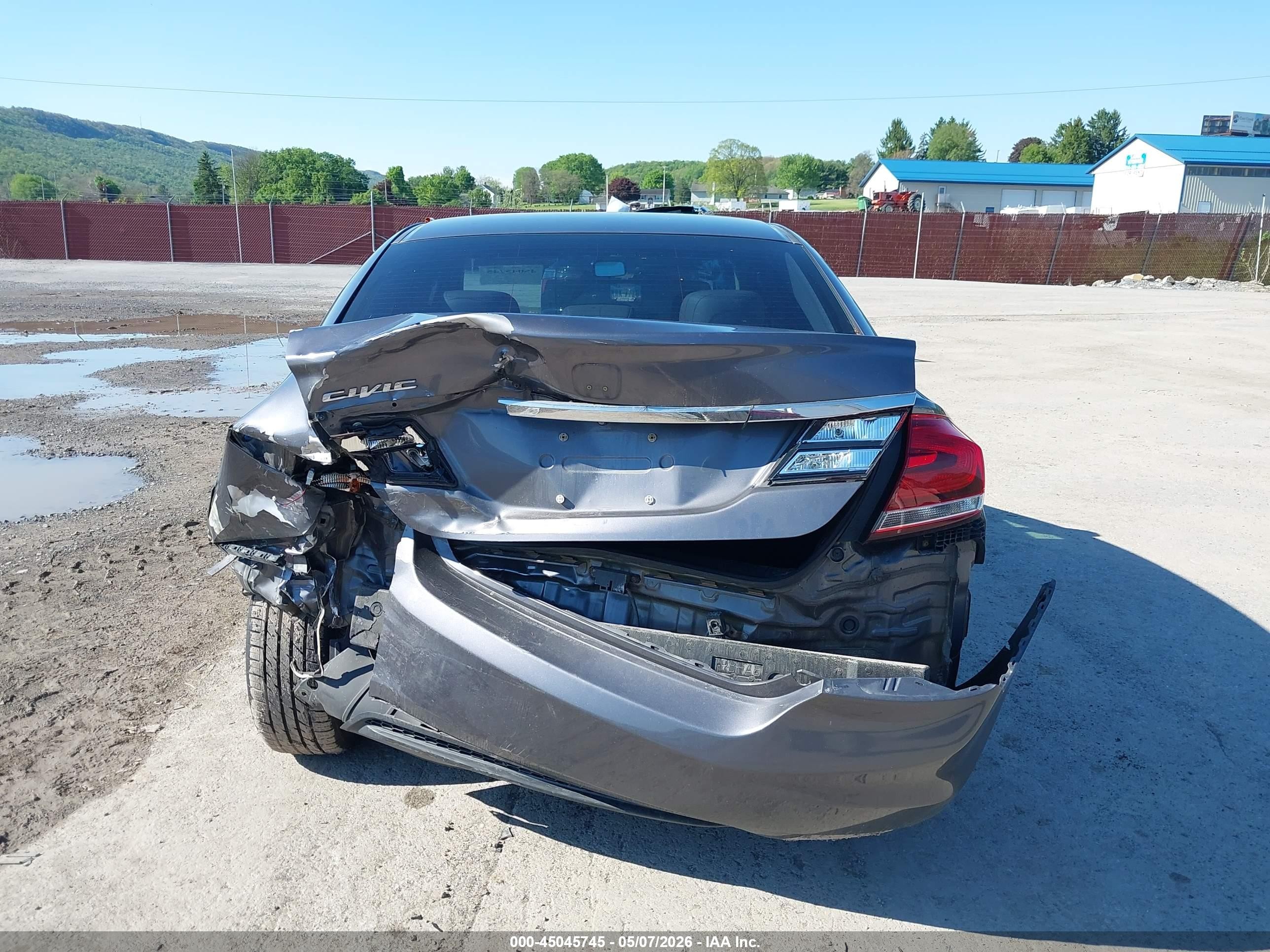 2014 Honda Civic Ex-l Gray vin: 2HGFB2F91EH517270