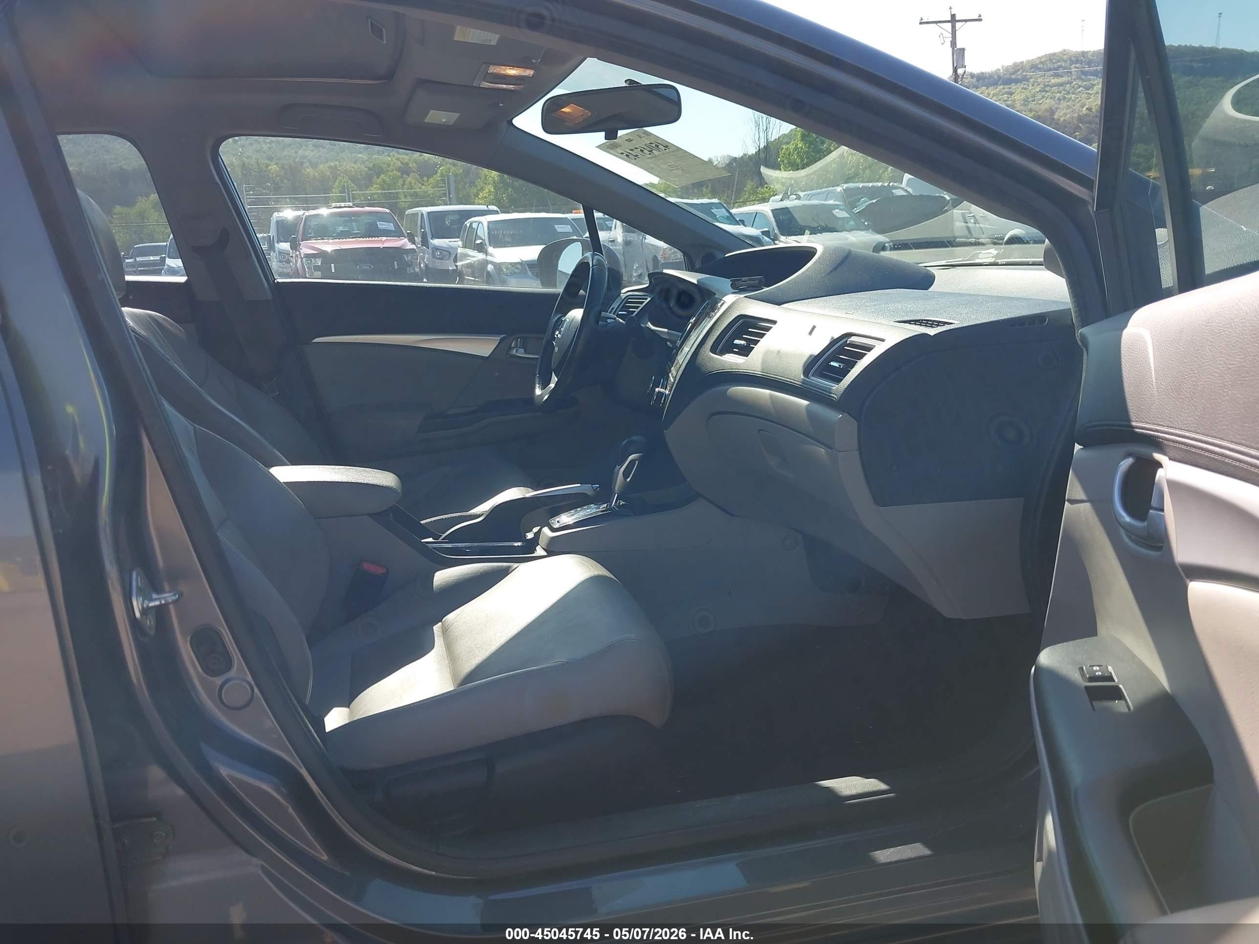 2014 Honda Civic Ex-l Gray vin: 2HGFB2F91EH517270
