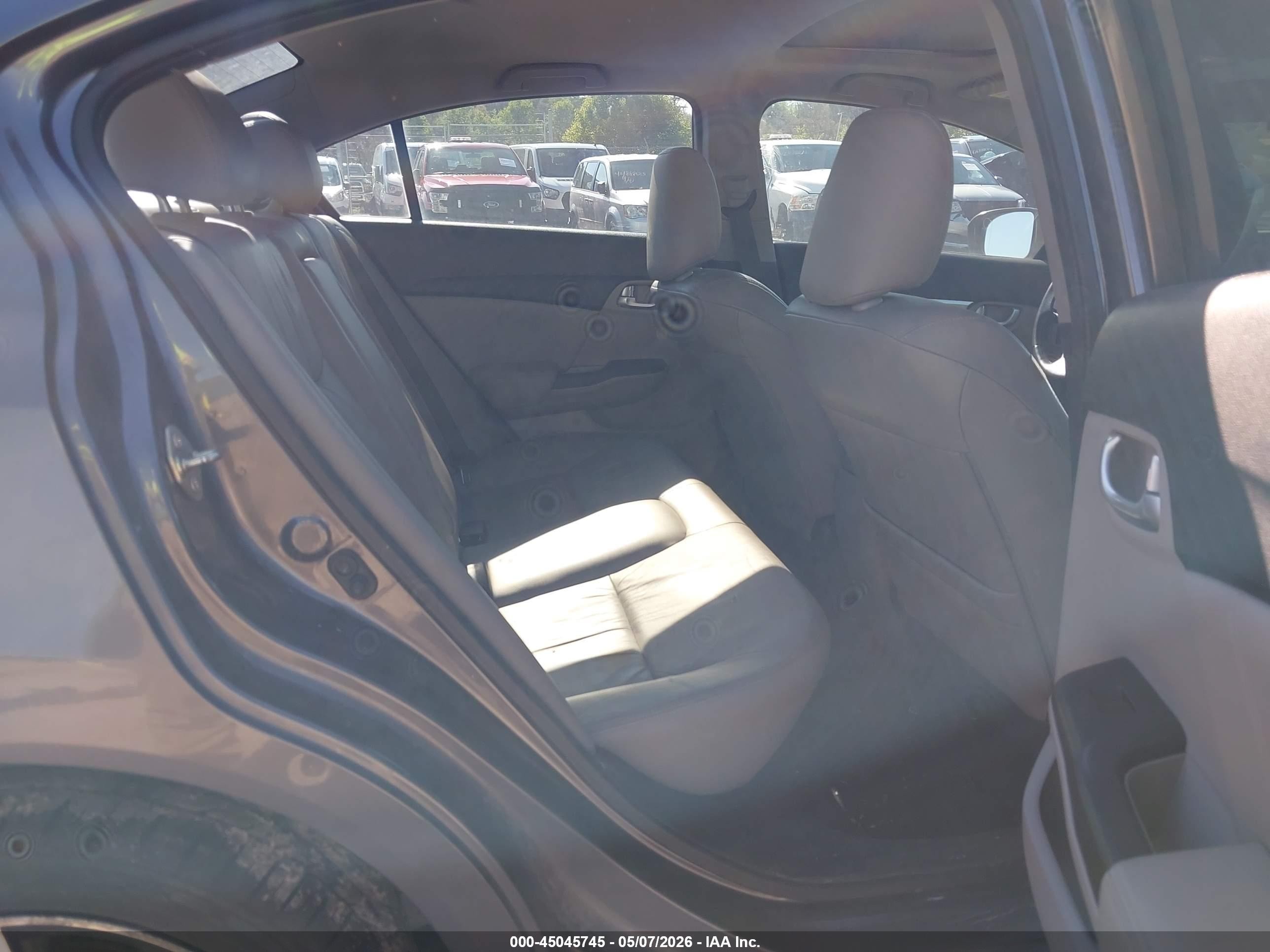 2014 Honda Civic Ex-l Gray vin: 2HGFB2F91EH517270