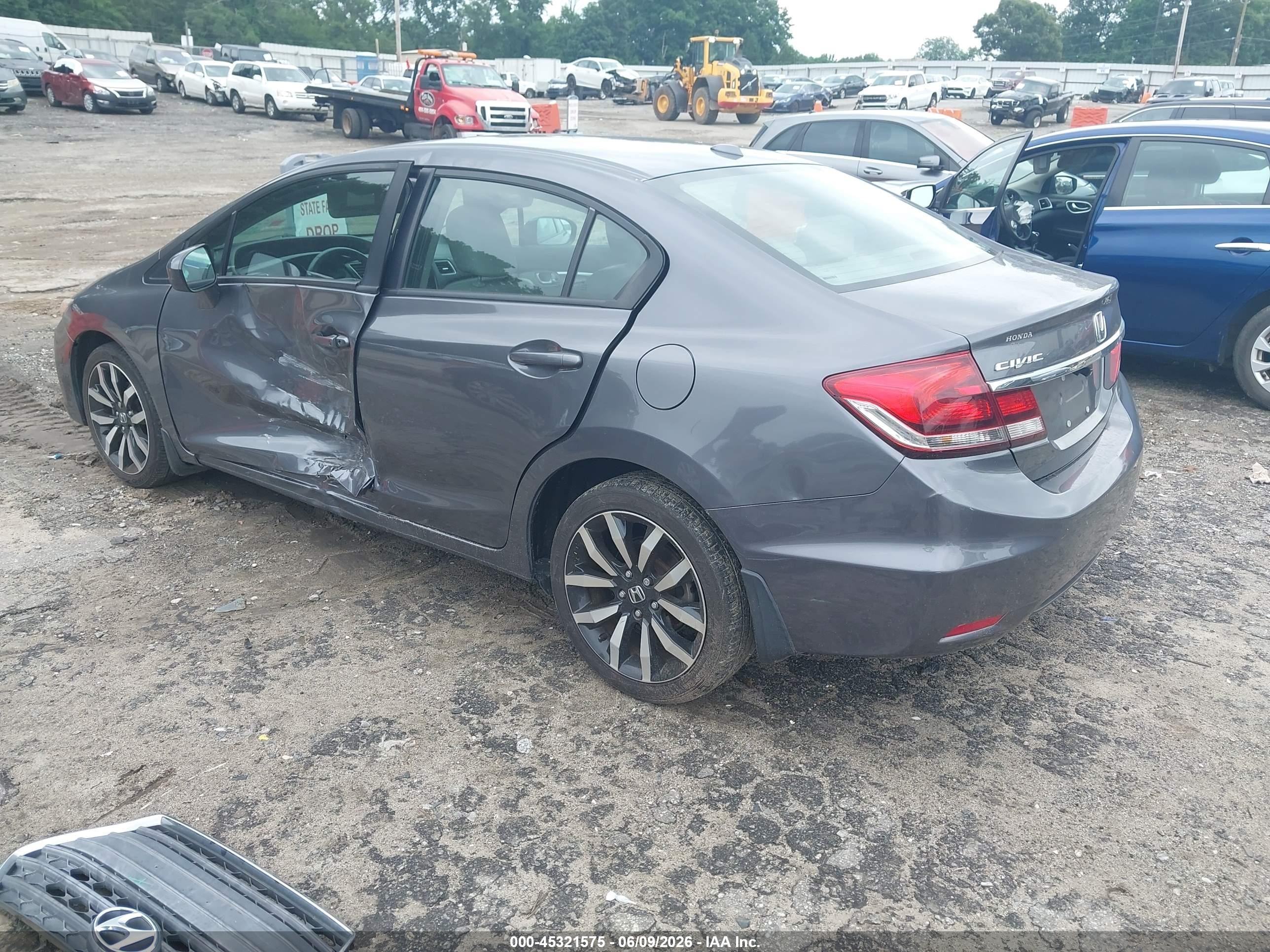 2015 Honda Civic Ex-l Black vin: 2HGFB2F91FH500485