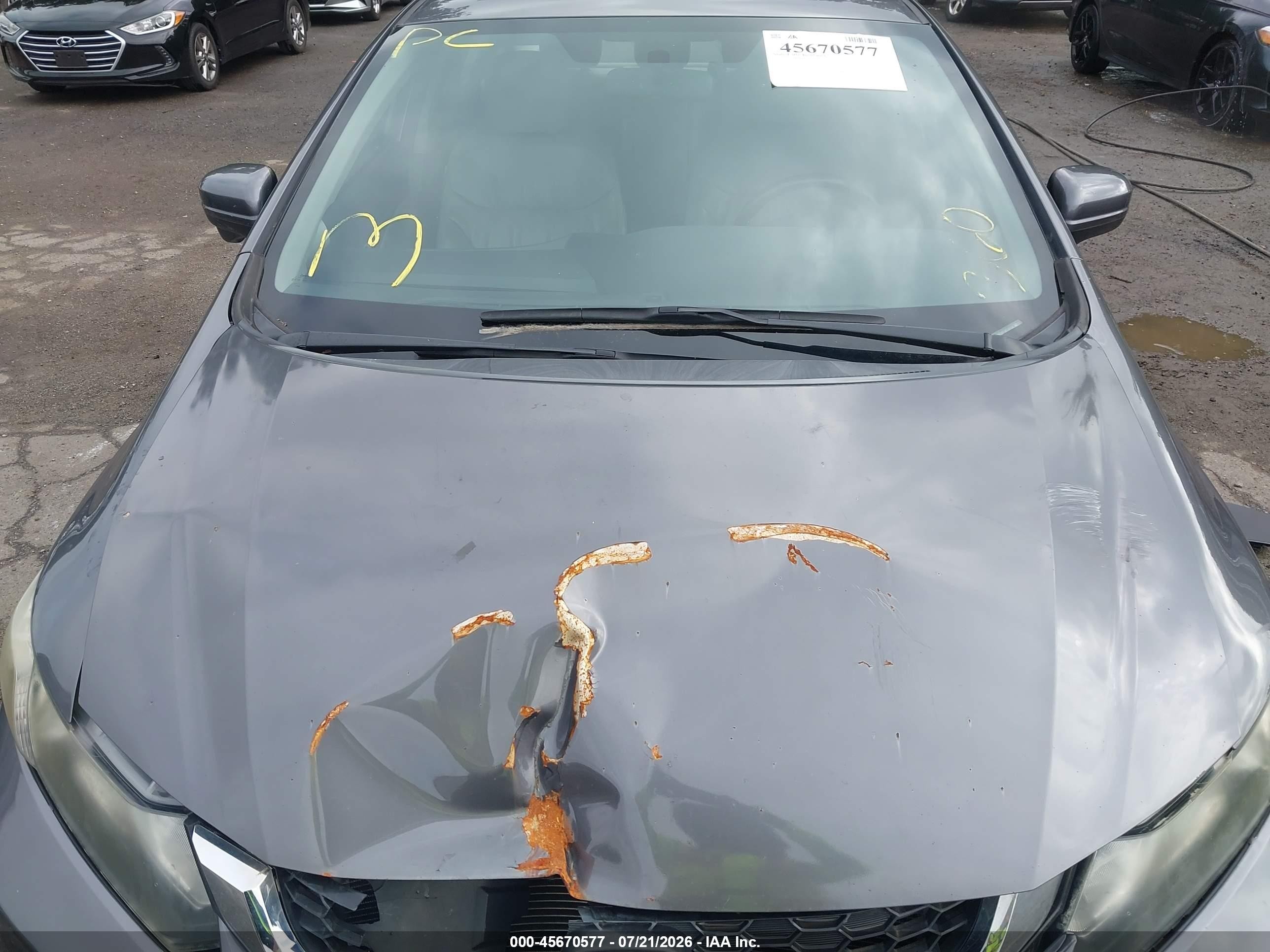 2015 Honda Civic Ex-l Серый vin: 2HGFB2F91FH502818