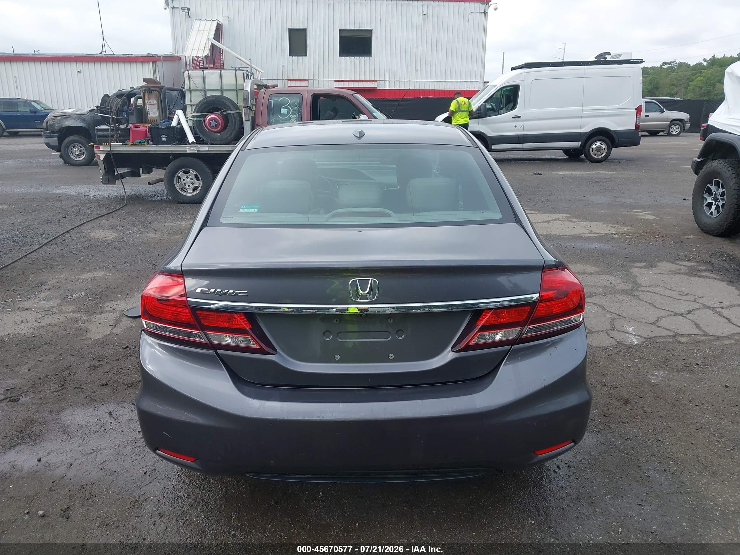 2015 Honda Civic Ex-l Серый vin: 2HGFB2F91FH502818