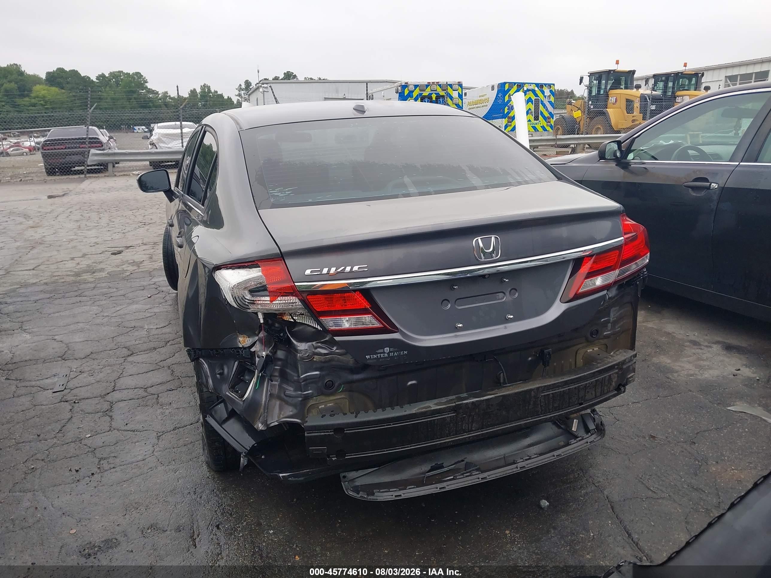 2015 Honda Civic Ex-l Gray vin: 2HGFB2F91FH503564