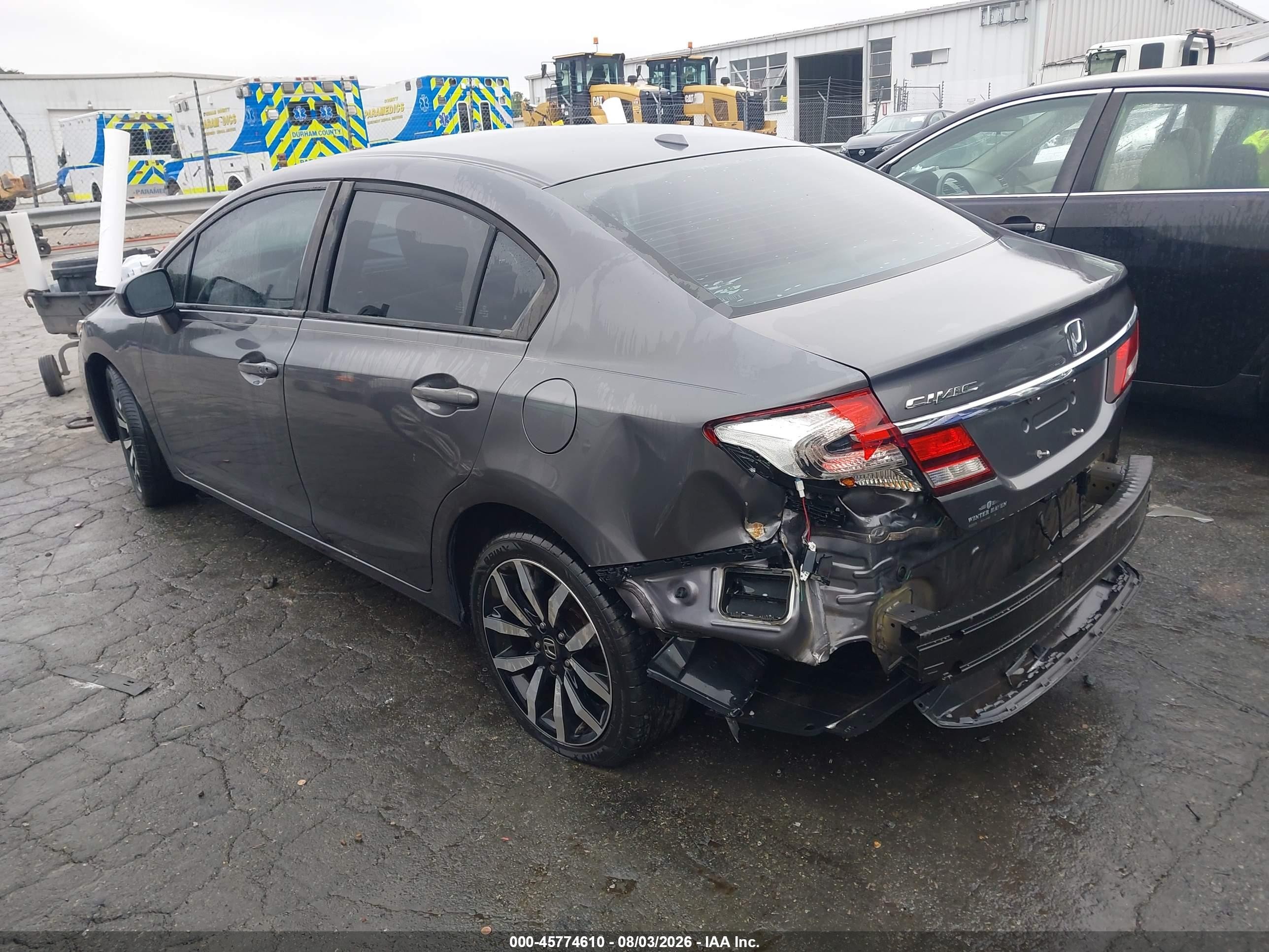2015 Honda Civic Ex-l Gray vin: 2HGFB2F91FH503564