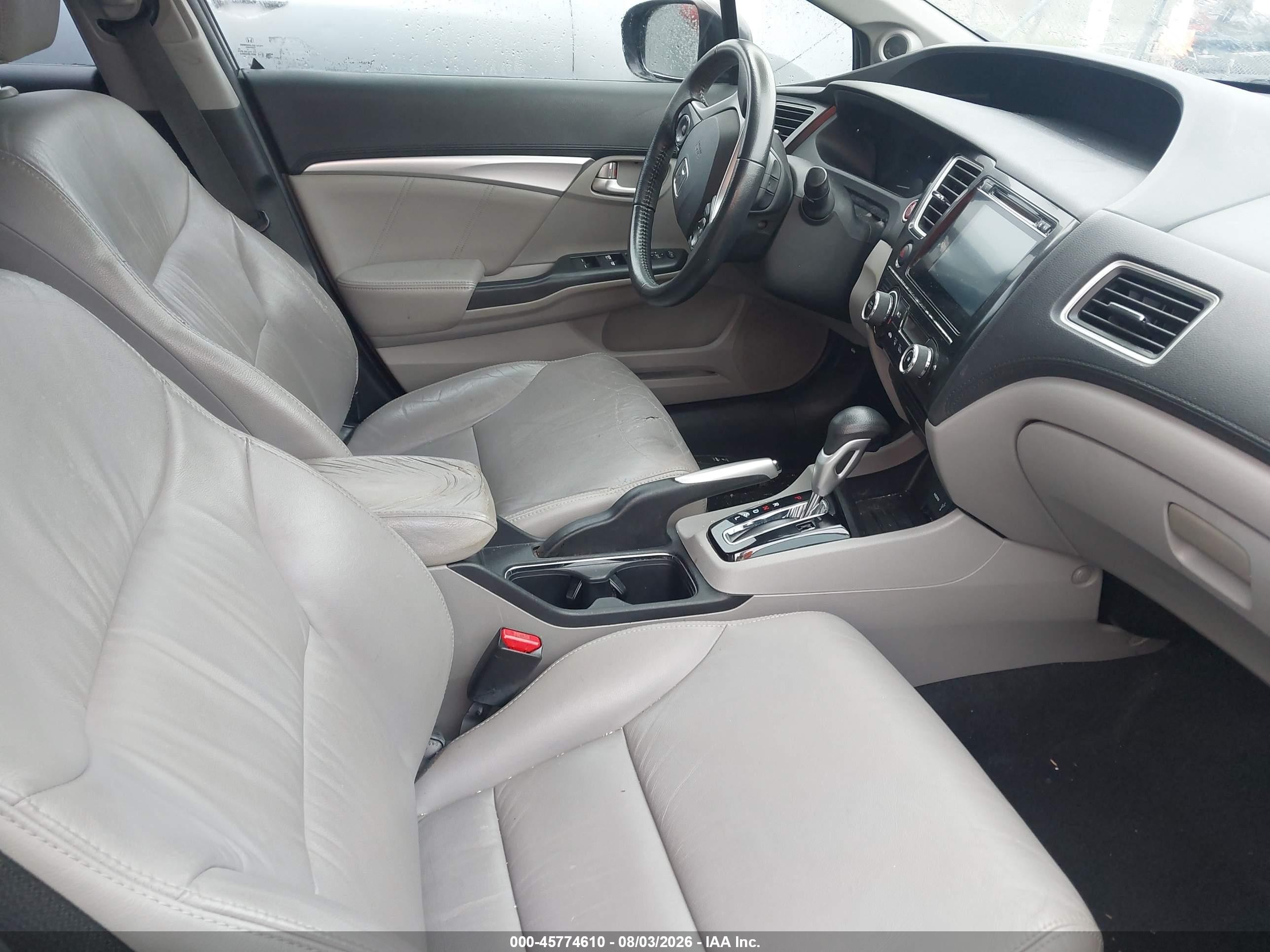2015 Honda Civic Ex-l Gray vin: 2HGFB2F91FH503564