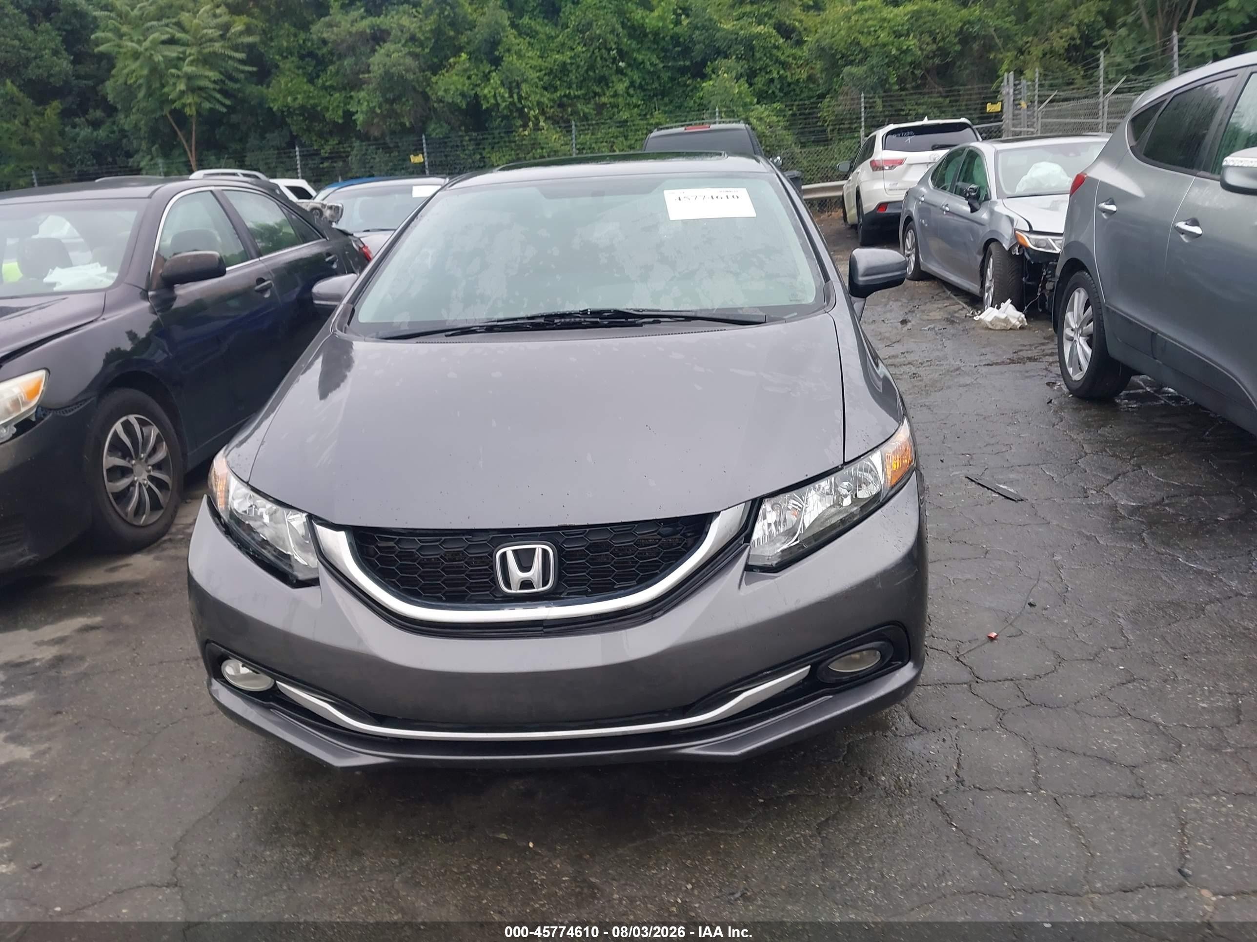 2015 Honda Civic Ex-l Gray vin: 2HGFB2F91FH503564