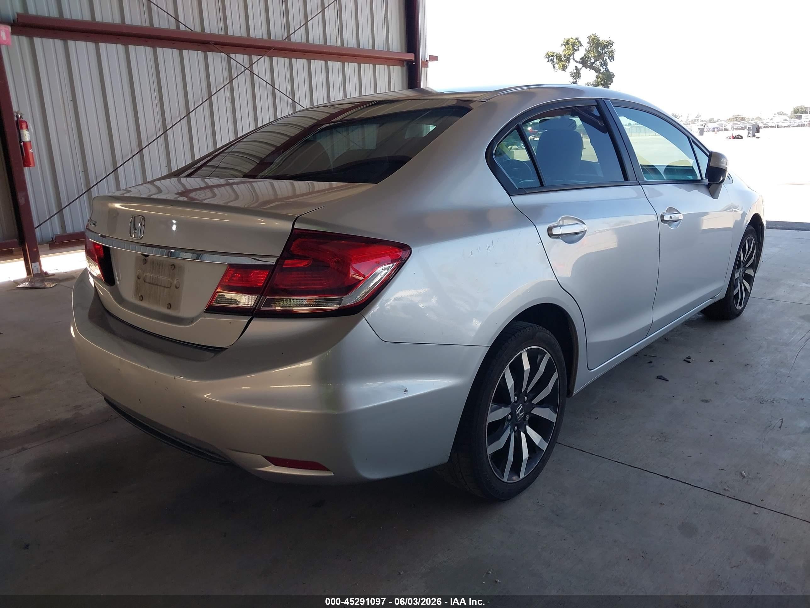 2015 Honda Civic Ex-l Gray vin: 2HGFB2F91FH532398