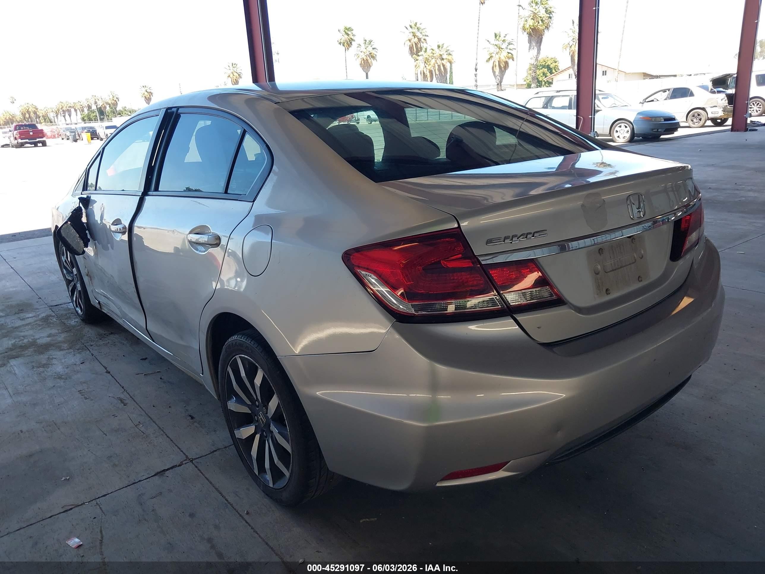 2015 Honda Civic Ex-l Gray vin: 2HGFB2F91FH532398