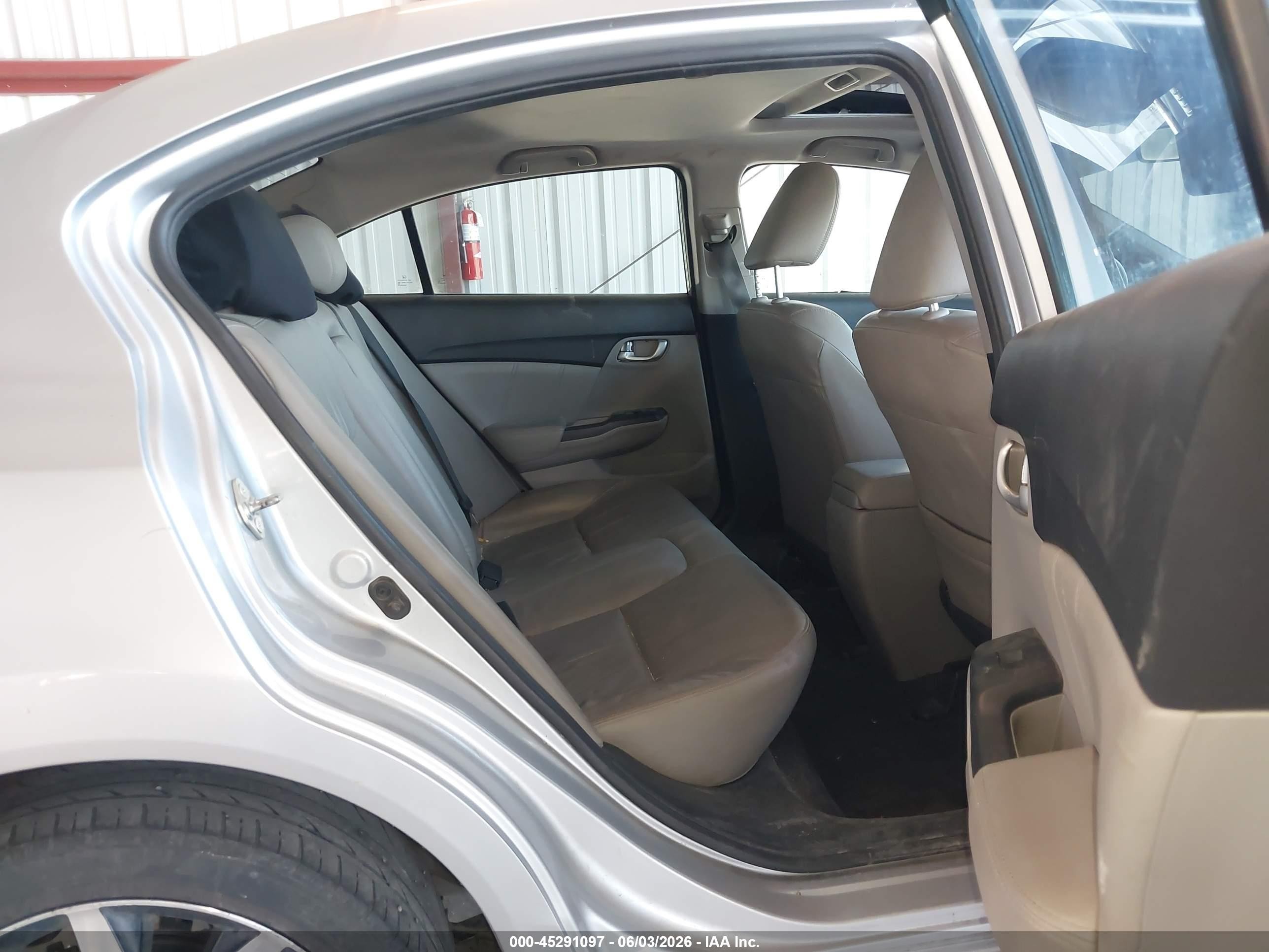 2015 Honda Civic Ex-l Gray vin: 2HGFB2F91FH532398