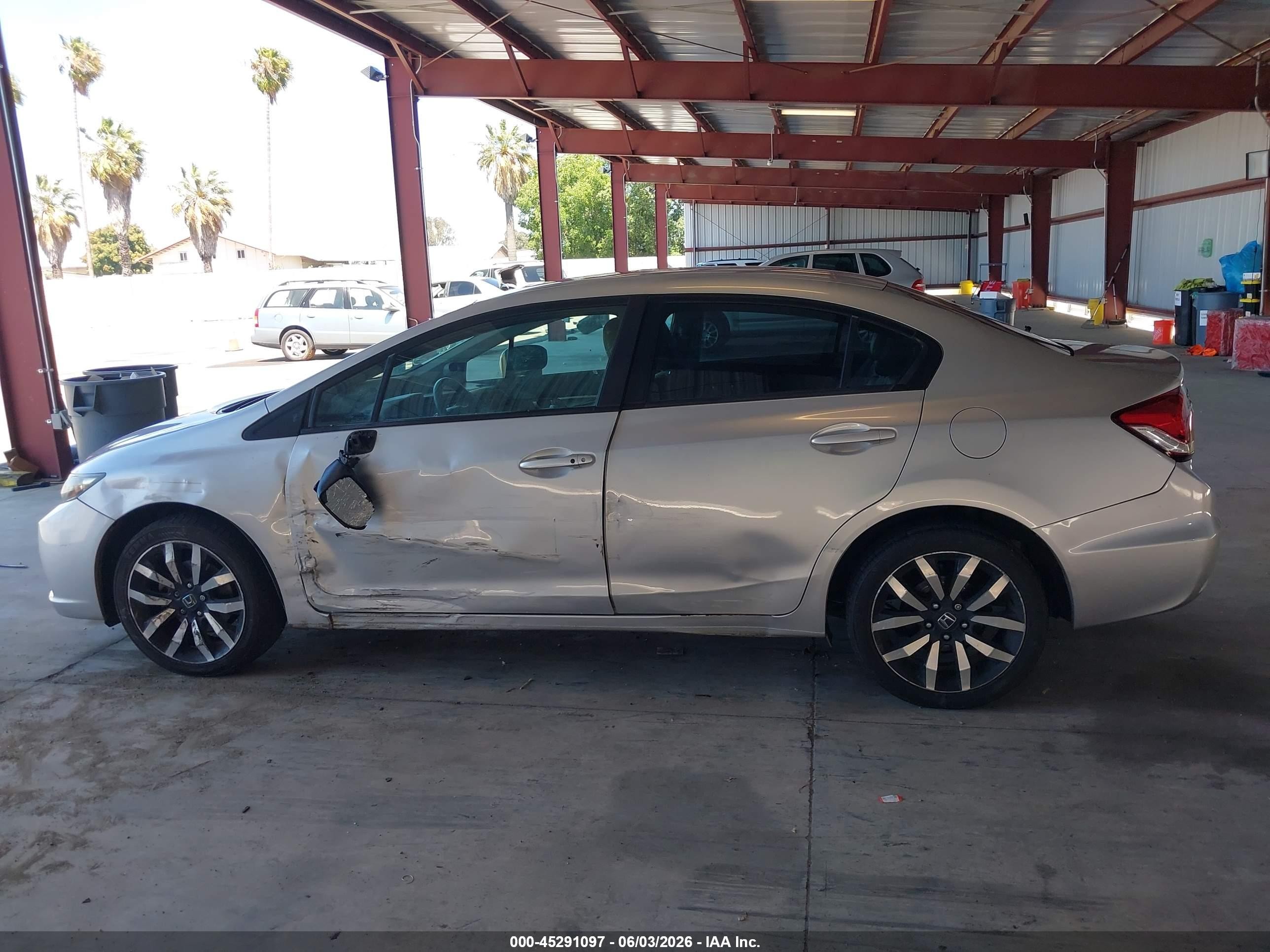 2015 Honda Civic Ex-l Gray vin: 2HGFB2F91FH532398