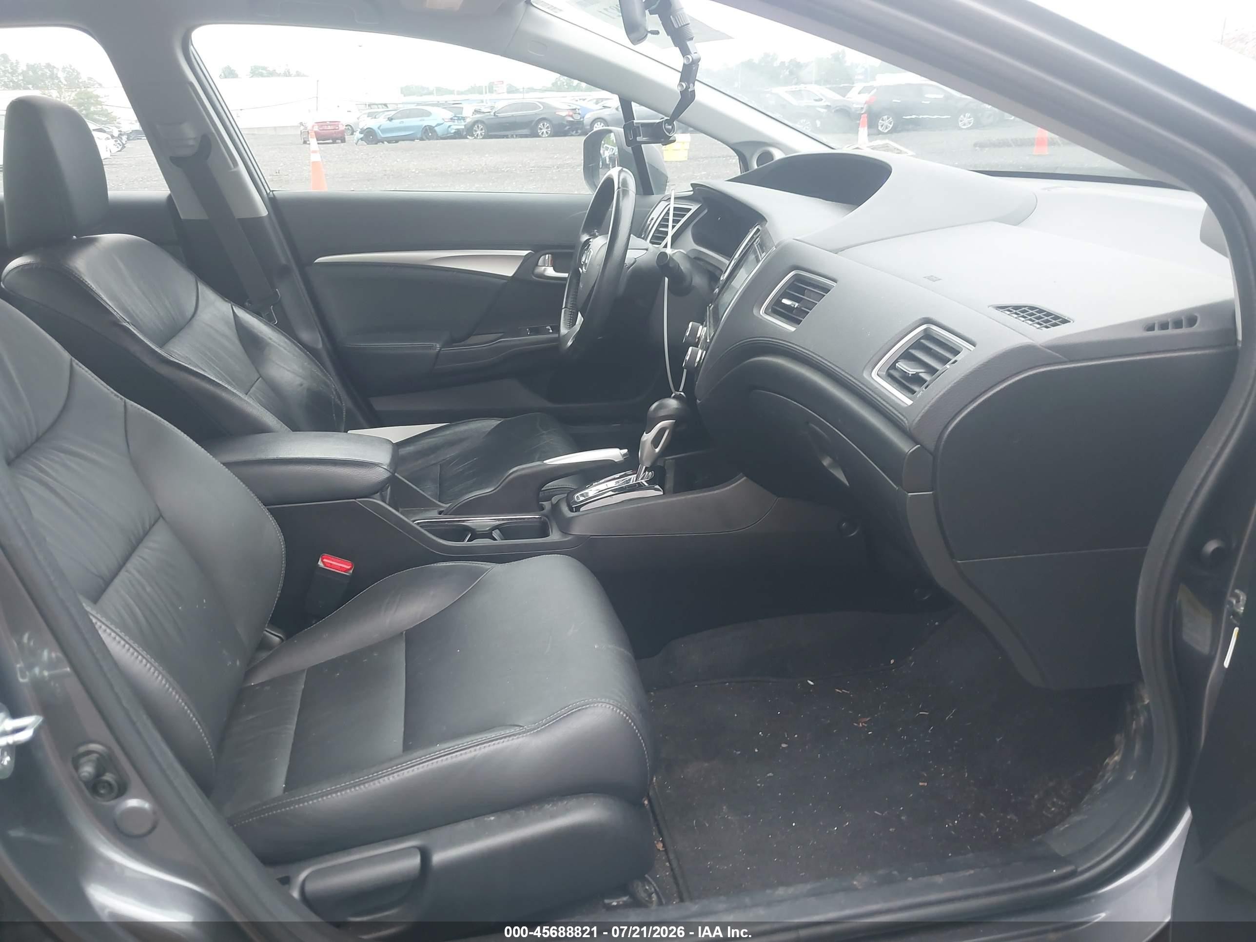 2015 Honda Civic Ex-l Gray vin: 2HGFB2F91FH537777