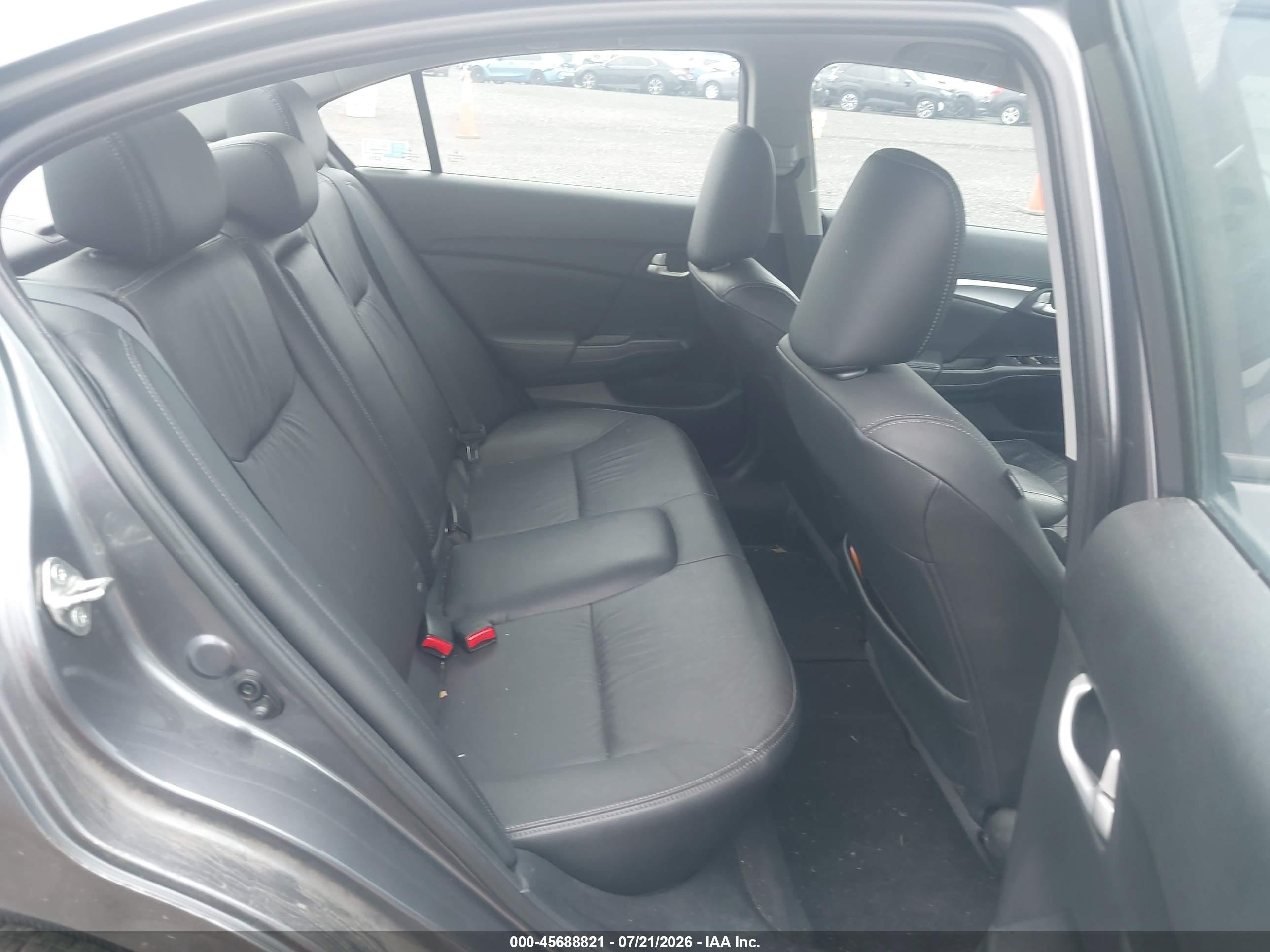 2015 Honda Civic Ex-l Gray vin: 2HGFB2F91FH537777