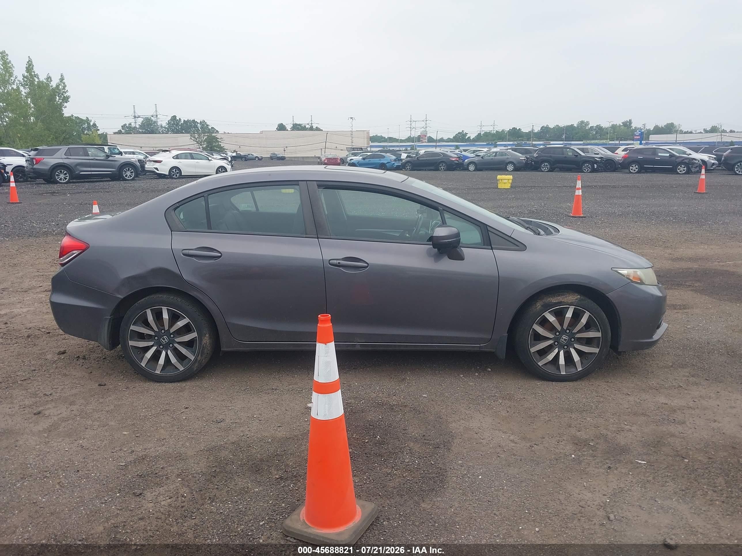 2015 Honda Civic Ex-l Gray vin: 2HGFB2F91FH537777
